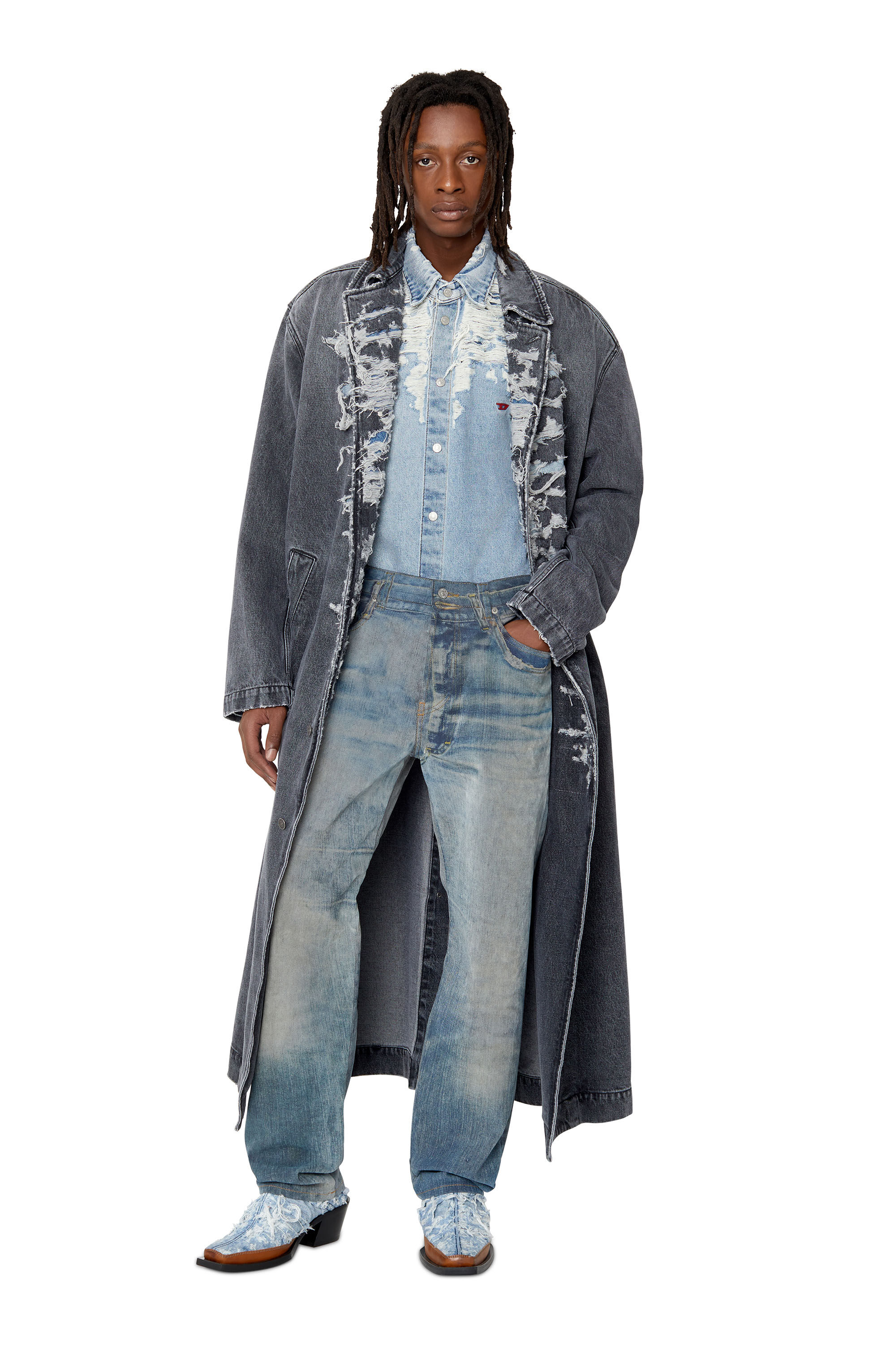 Diesel - 2010 D-Macs 09E51 Straight Jeans, Medium blue - Image 1