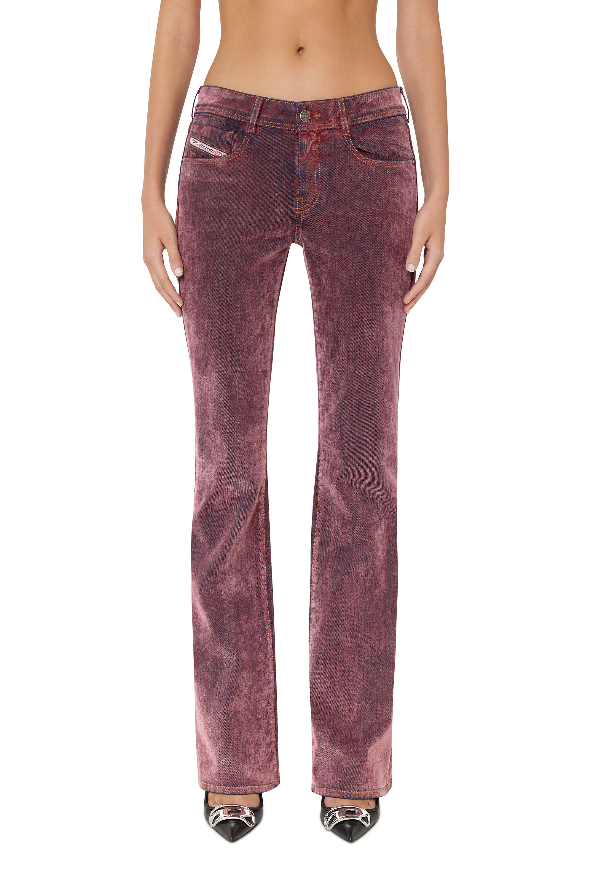 Diesel - 1969 D-EBBEY 0ELAH Bootcut and Flare Jeans, Pink - Image 3
