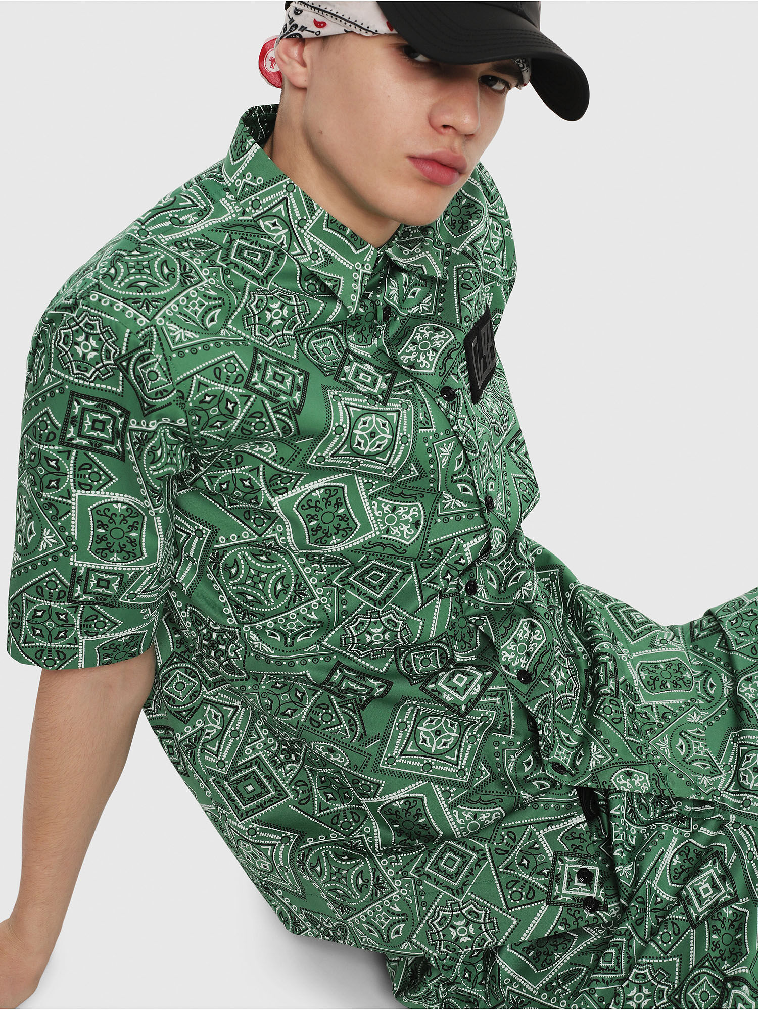 Diesel bandana print shirt clearance