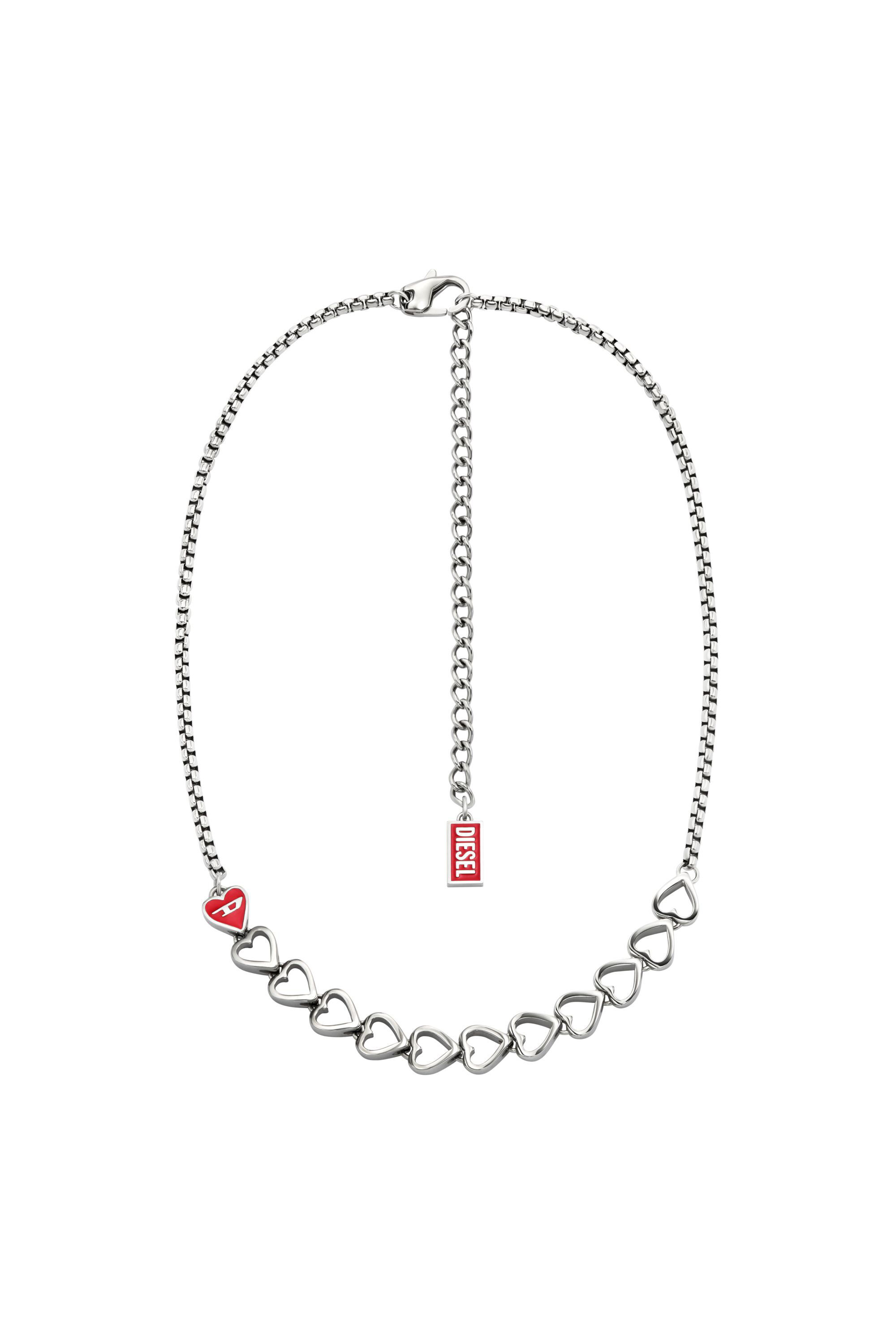 Diesel - DX166640 JEWELLERY, Unisex's Stainless Steel Chain Necklace in Silver - 1