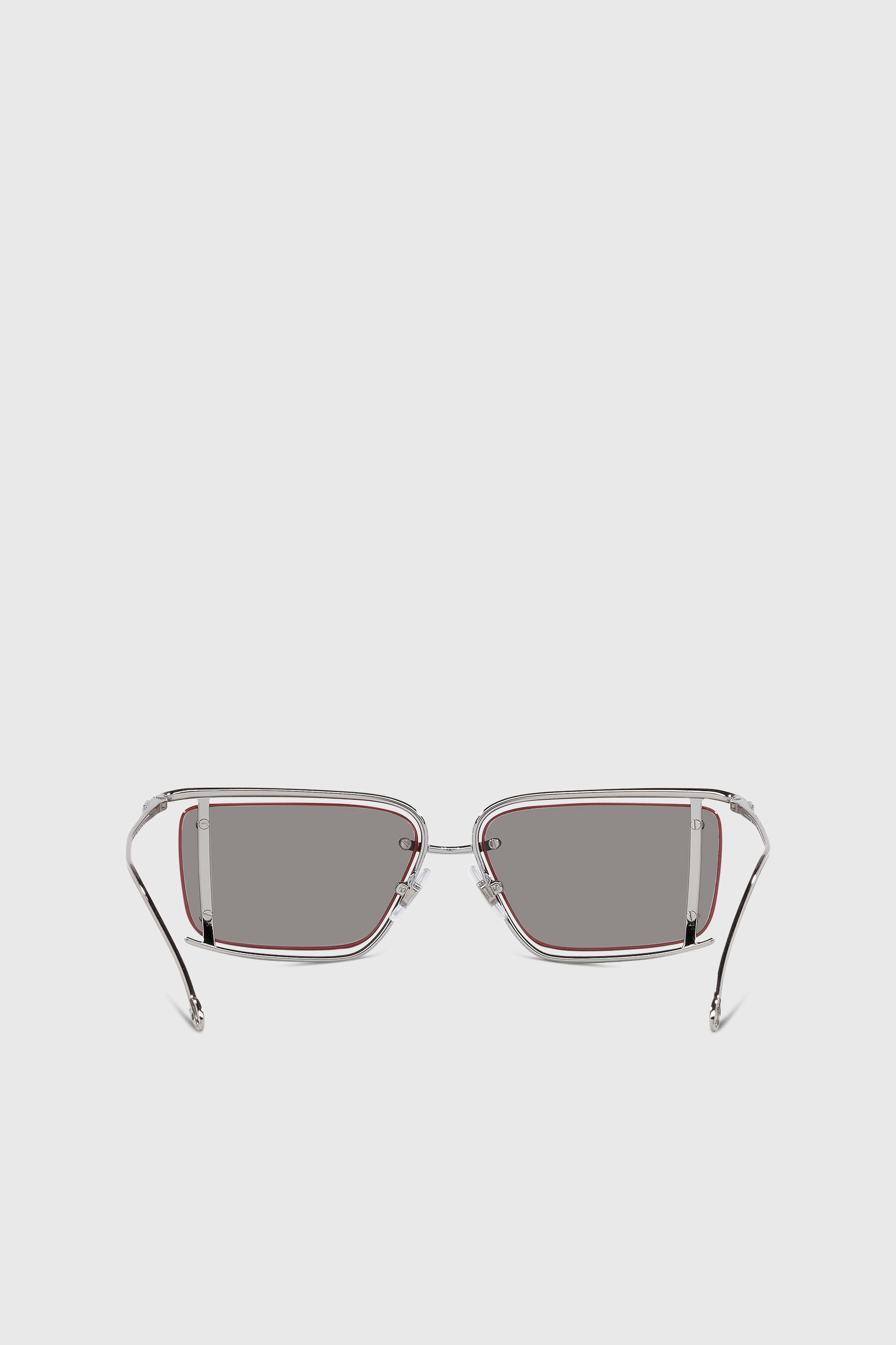Diesel - 0DL1002, Unisex's Rectangle sunglasses in Silver - 4