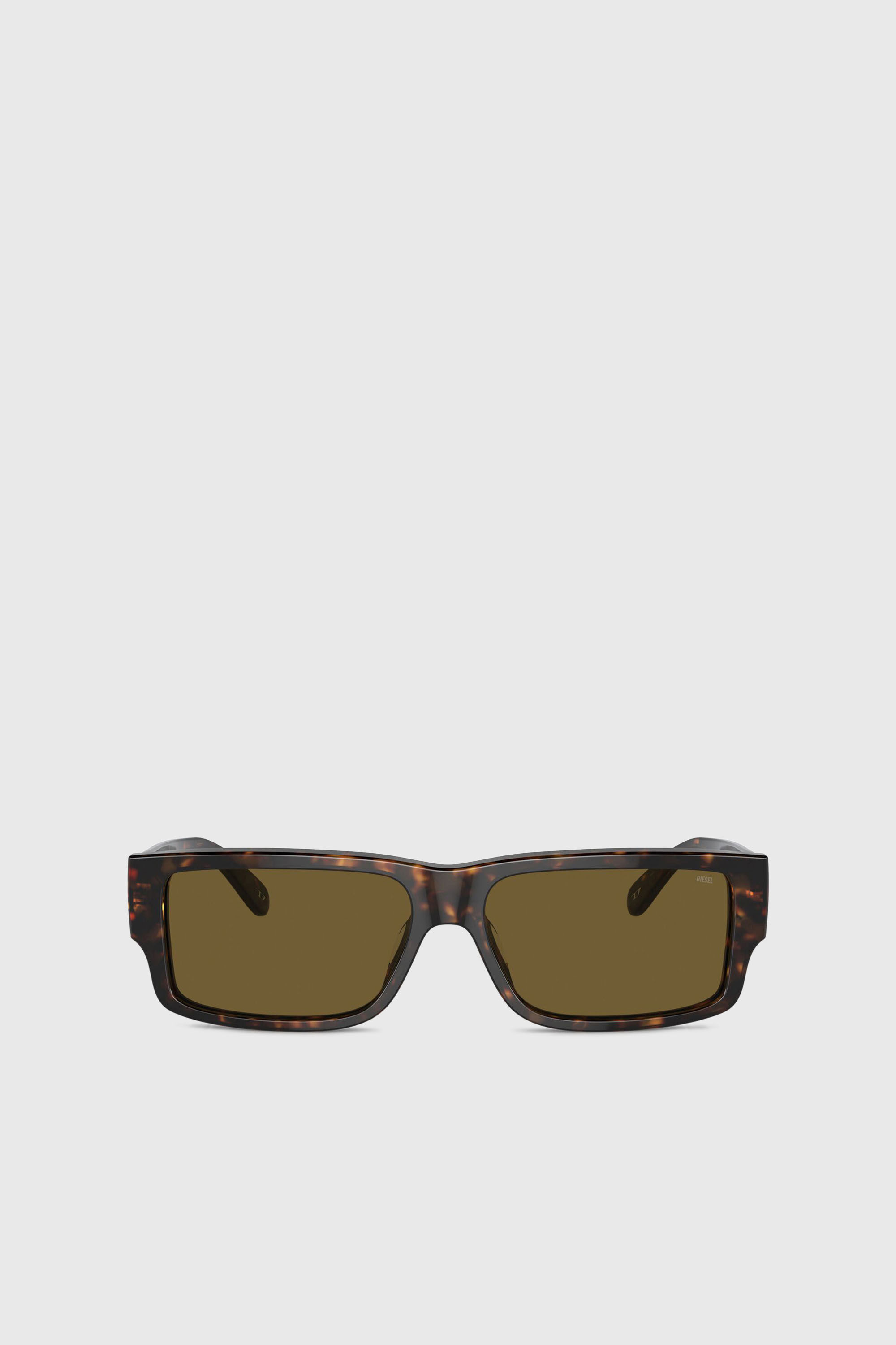 Diesel - 0DL2003 SIZE 57, Man's Rectangle sunglasses in Brown - 1