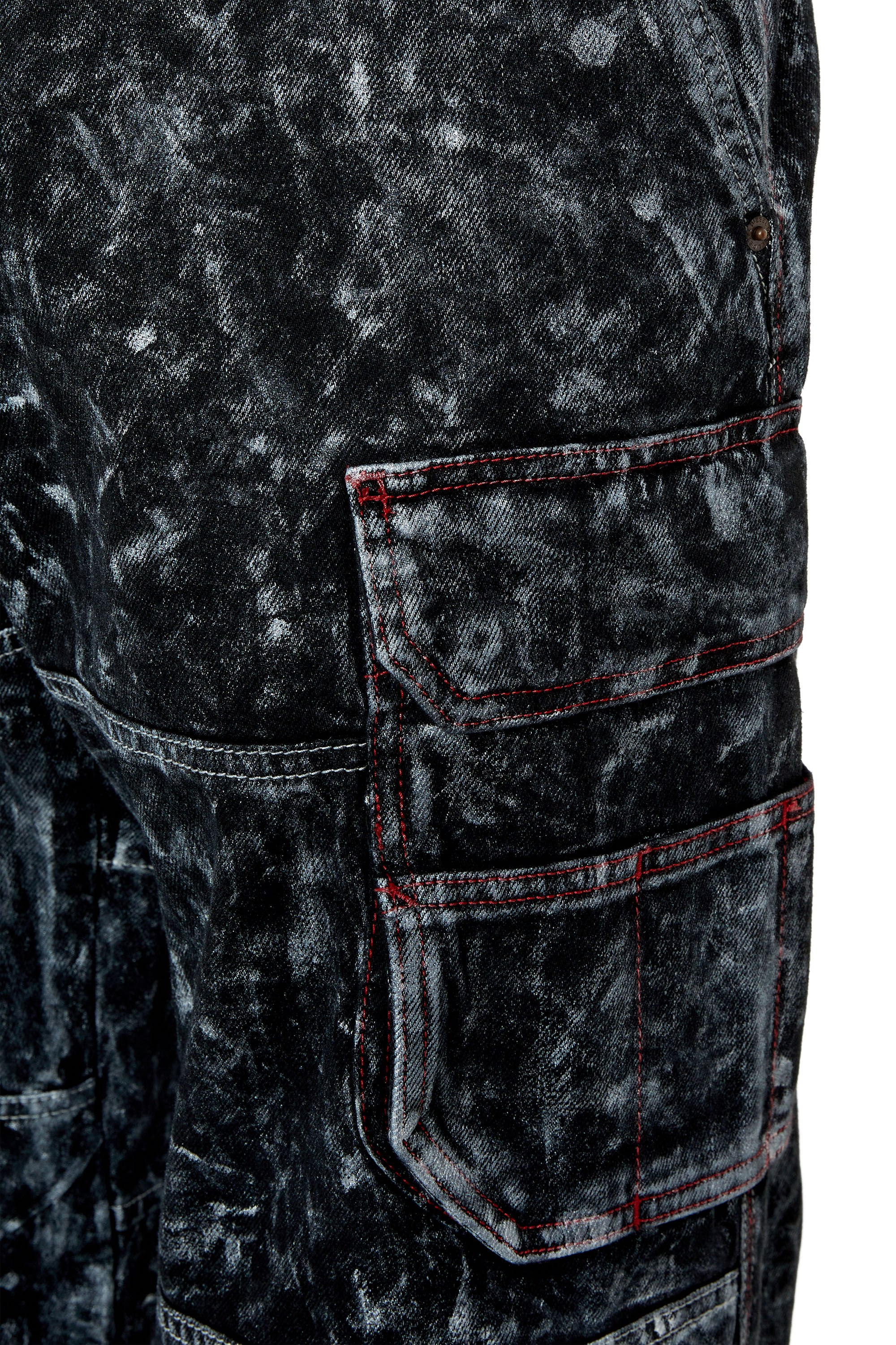 Diesel - D-Fish 0EMAC Straight Jeans, Black/Dark grey - Image 5