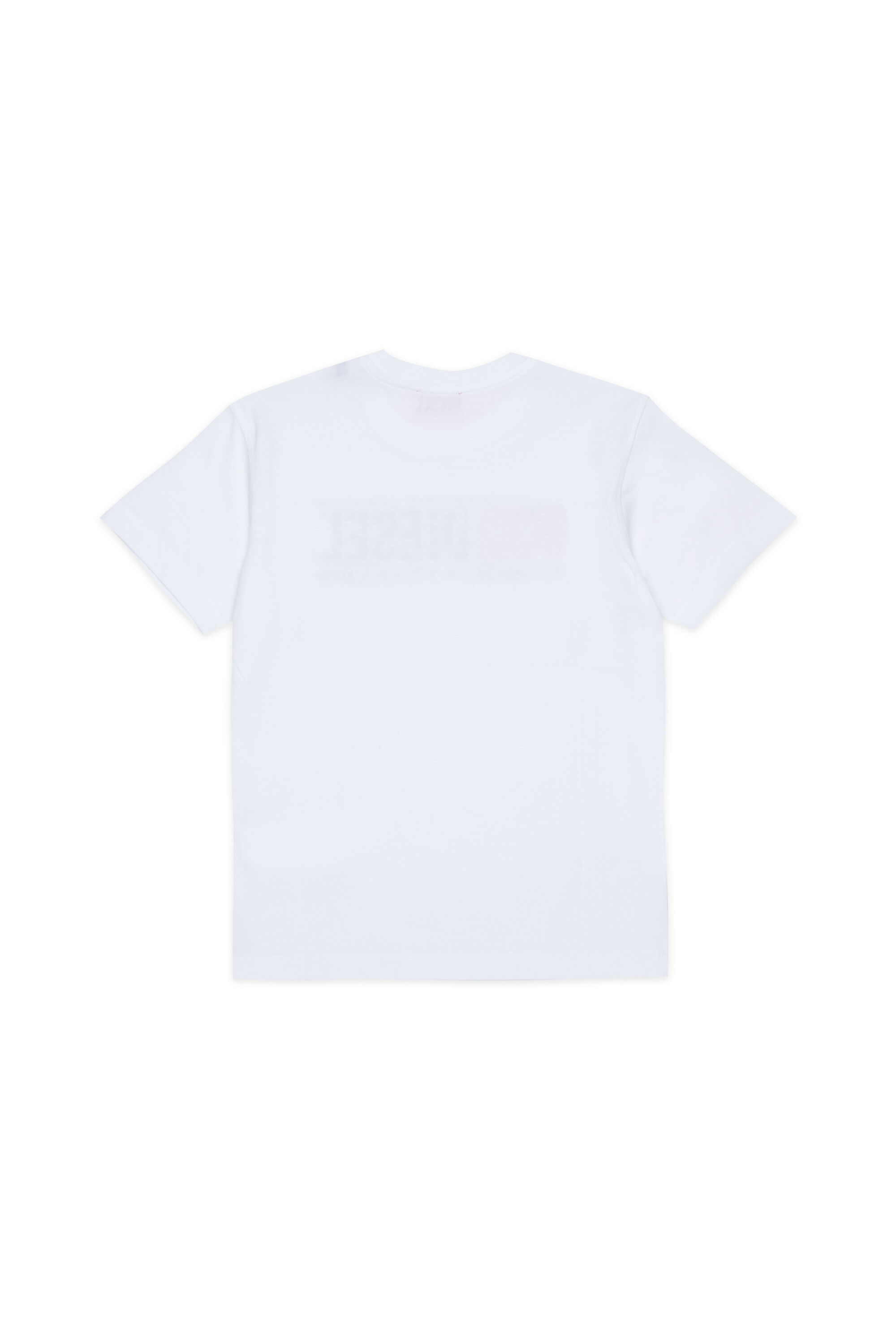 Diesel - TLOMIX, Man's T-shirt with distressed logo print in White - 2