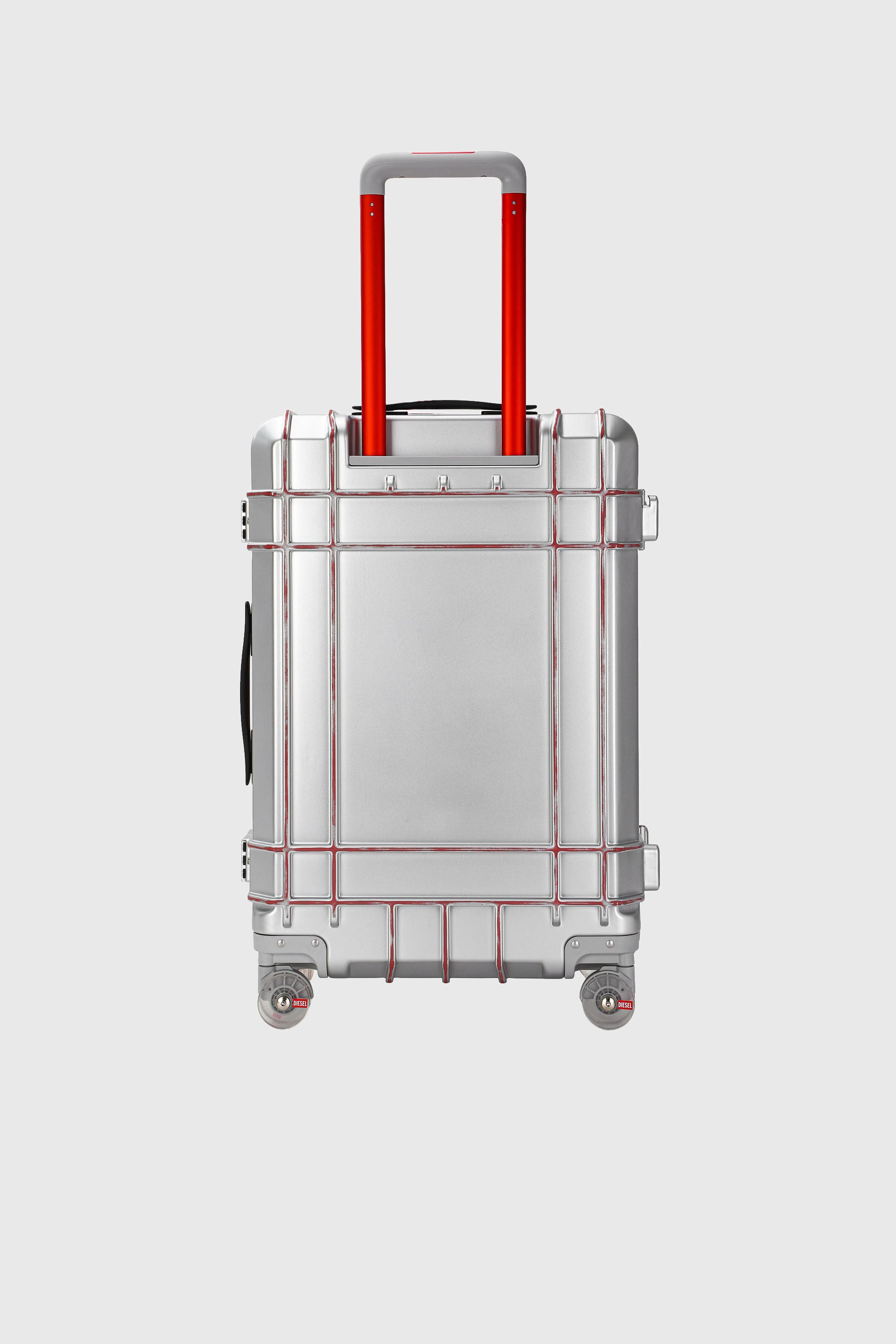 Diesel - DIESEL PC STRONG IMAGE TROLLEY- DSL003, Unisex's Rugged suitcase size M in Silver - 2