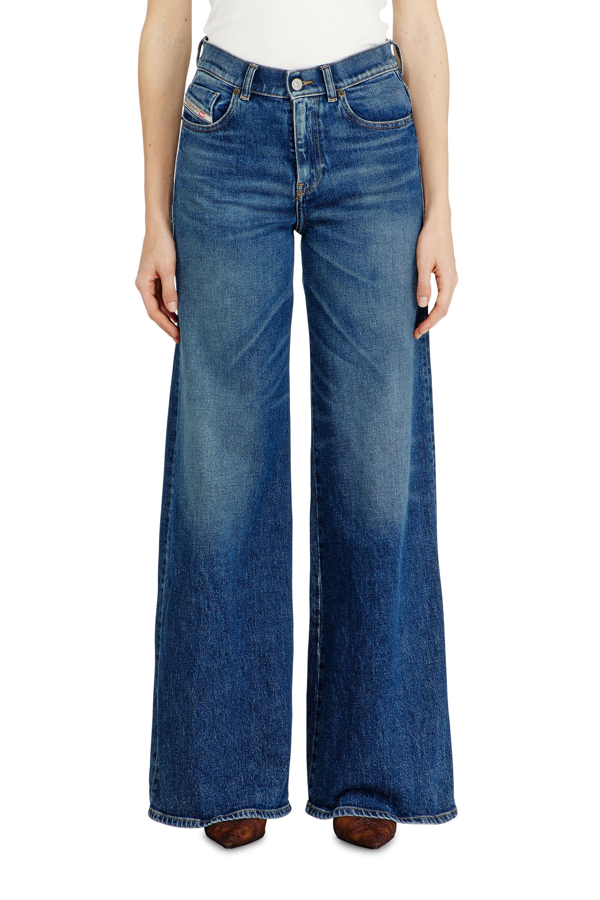 Women's Flare Jeans | Regular Waist 1978 D-Akemi | Medium blue