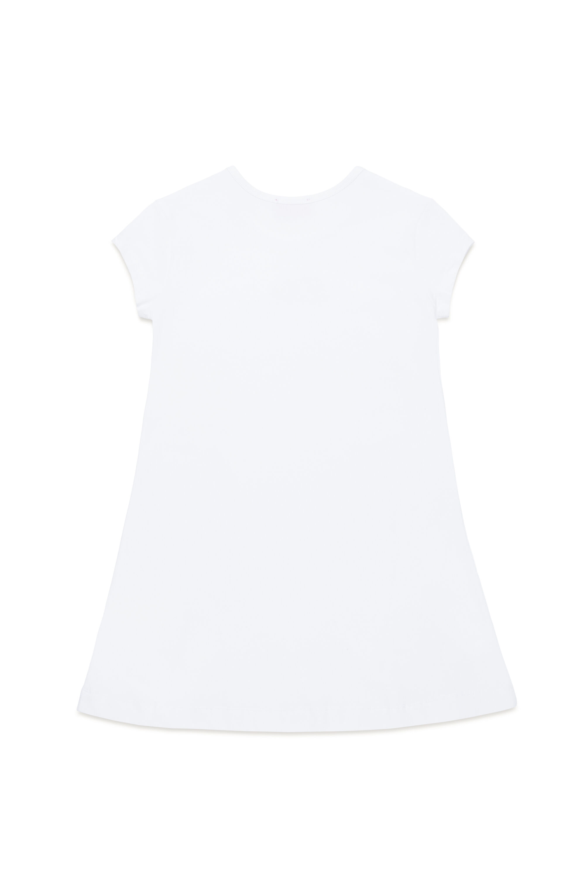 Diesel - DANGIELAM, Woman's T-shirt dress with cut-out Oval D logo in null - 2