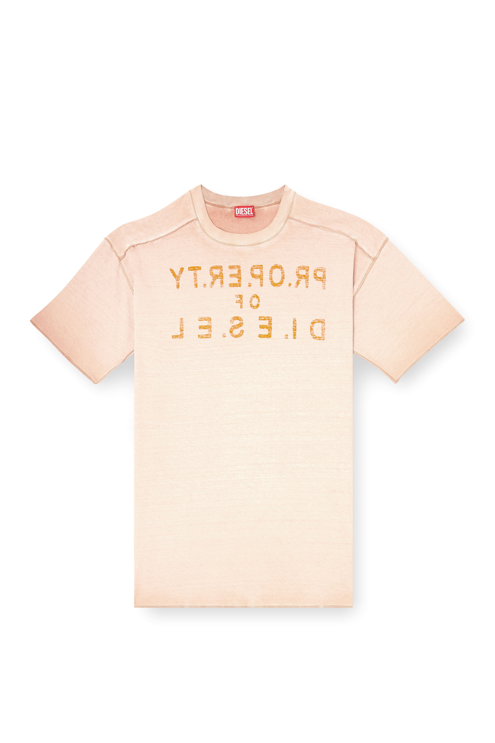 Diesel - T-LOOK, Man's Relaxed cotton T-shirt with front and back print in null - 2