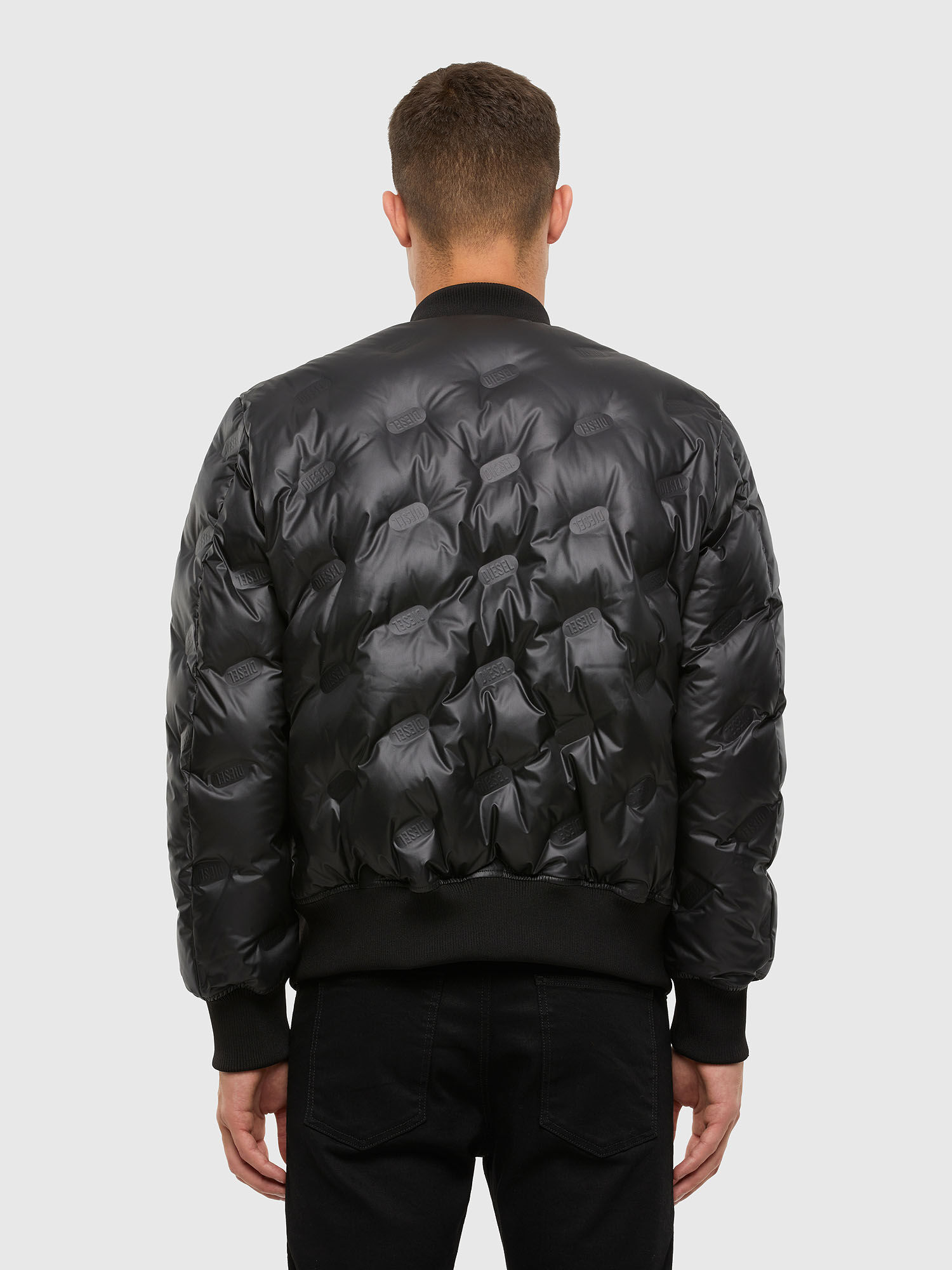 black winter jacket