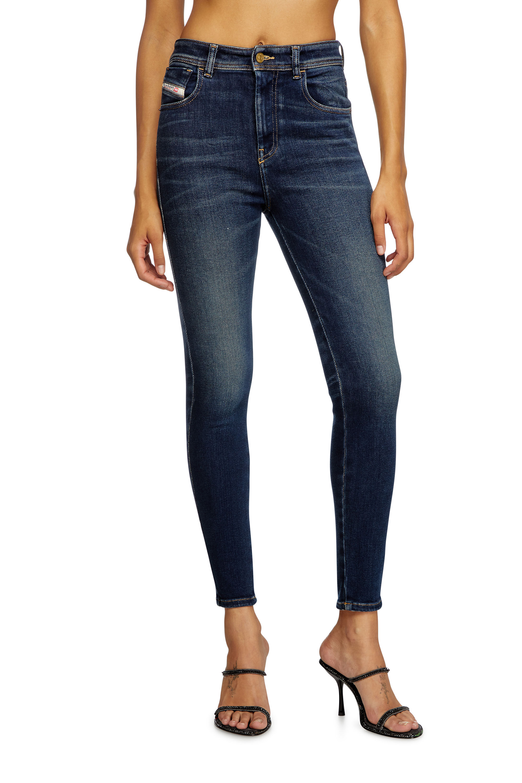 Diesel - Woman's Super skinny Jeans 1984 Slandy-High 09J11, Dark Blue - 3