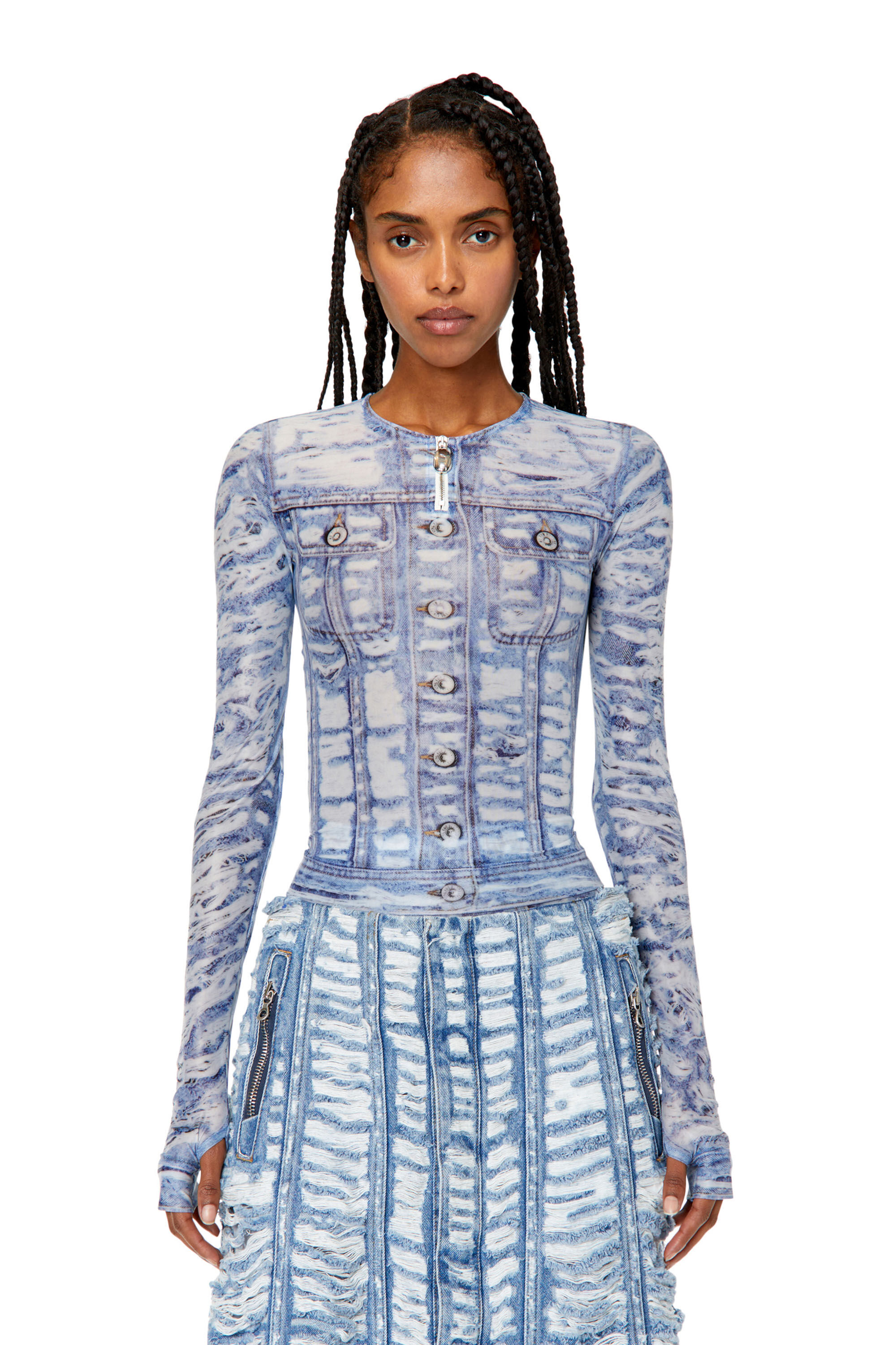 Diesel - T-CLAUZI-H2, Blue/White - Image 3