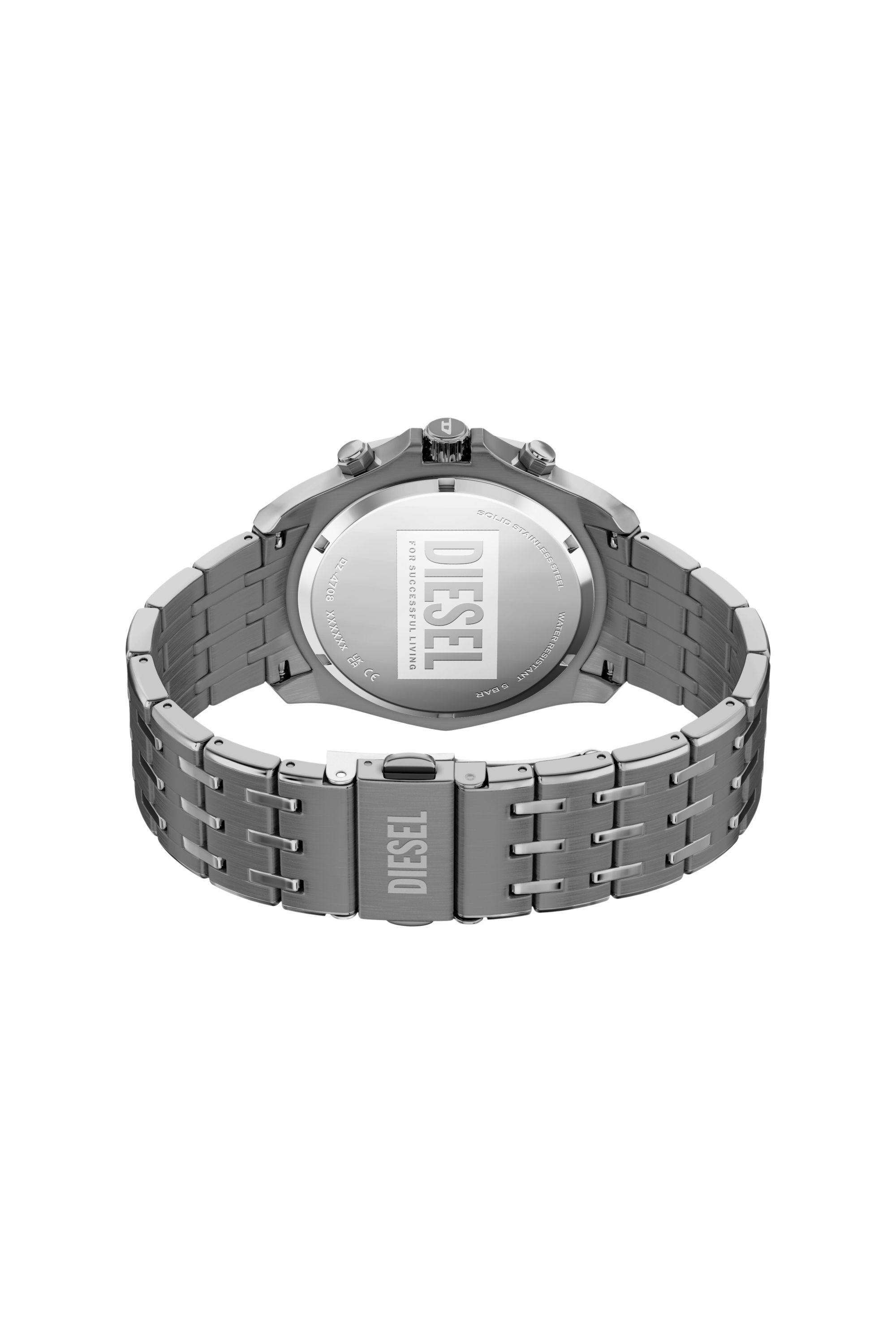 Diesel - DZ4708 WATCH, Man's Stinger Gunmetal Stainless Steel Watch in Grey - 5