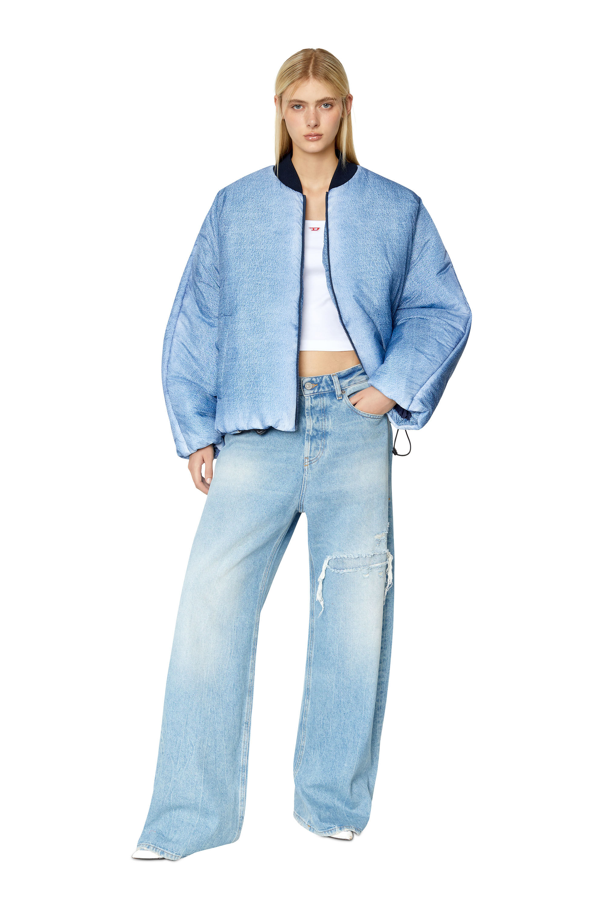 Diesel - W-DAY-PRINT, Light Blue - Image 1