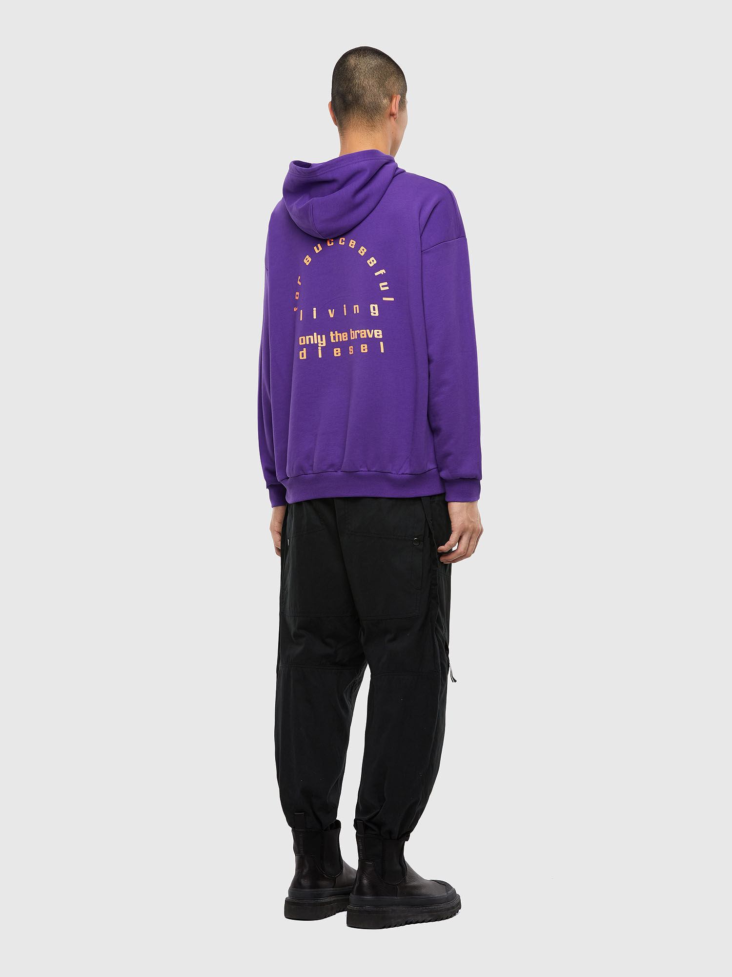 diesel purple hoodie