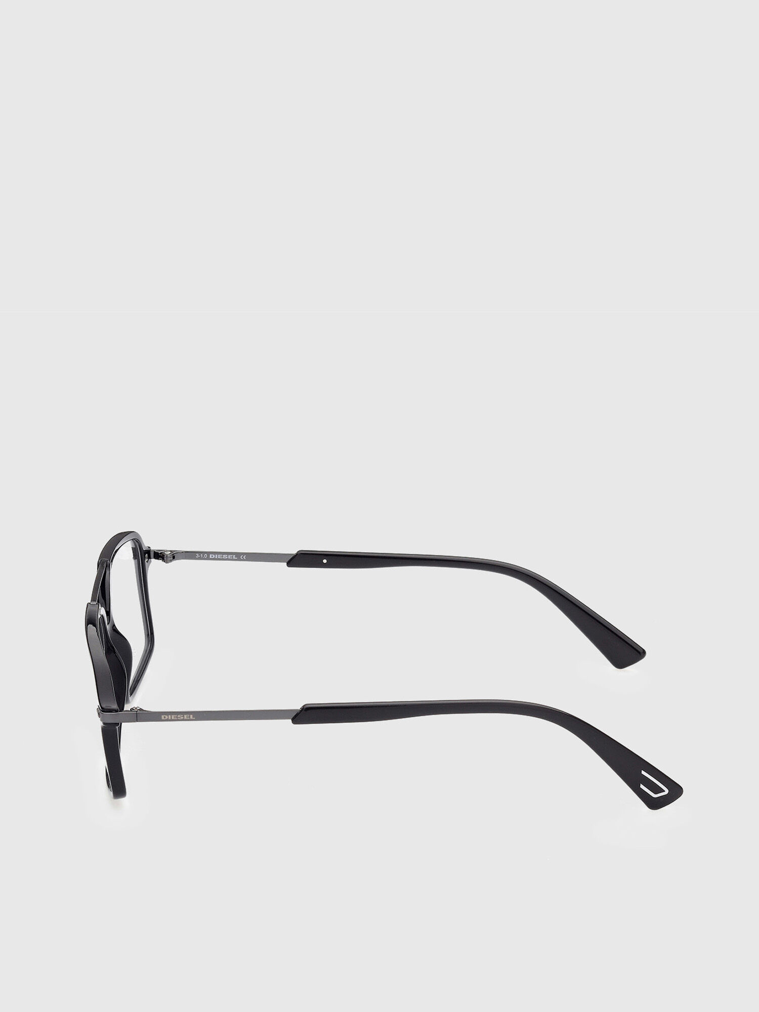Diesel - DL5405, Man's Navigator glasses with a slightly rounded shape in Black - 3