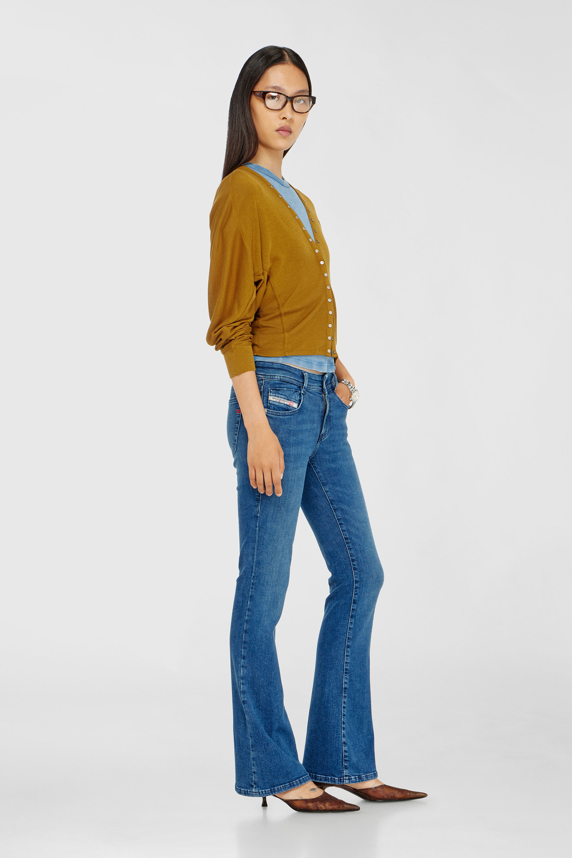 Diesel - Woman's Bootcut Jeans 1969 D-Ebbey 0ADBB, Medium blue - 2
