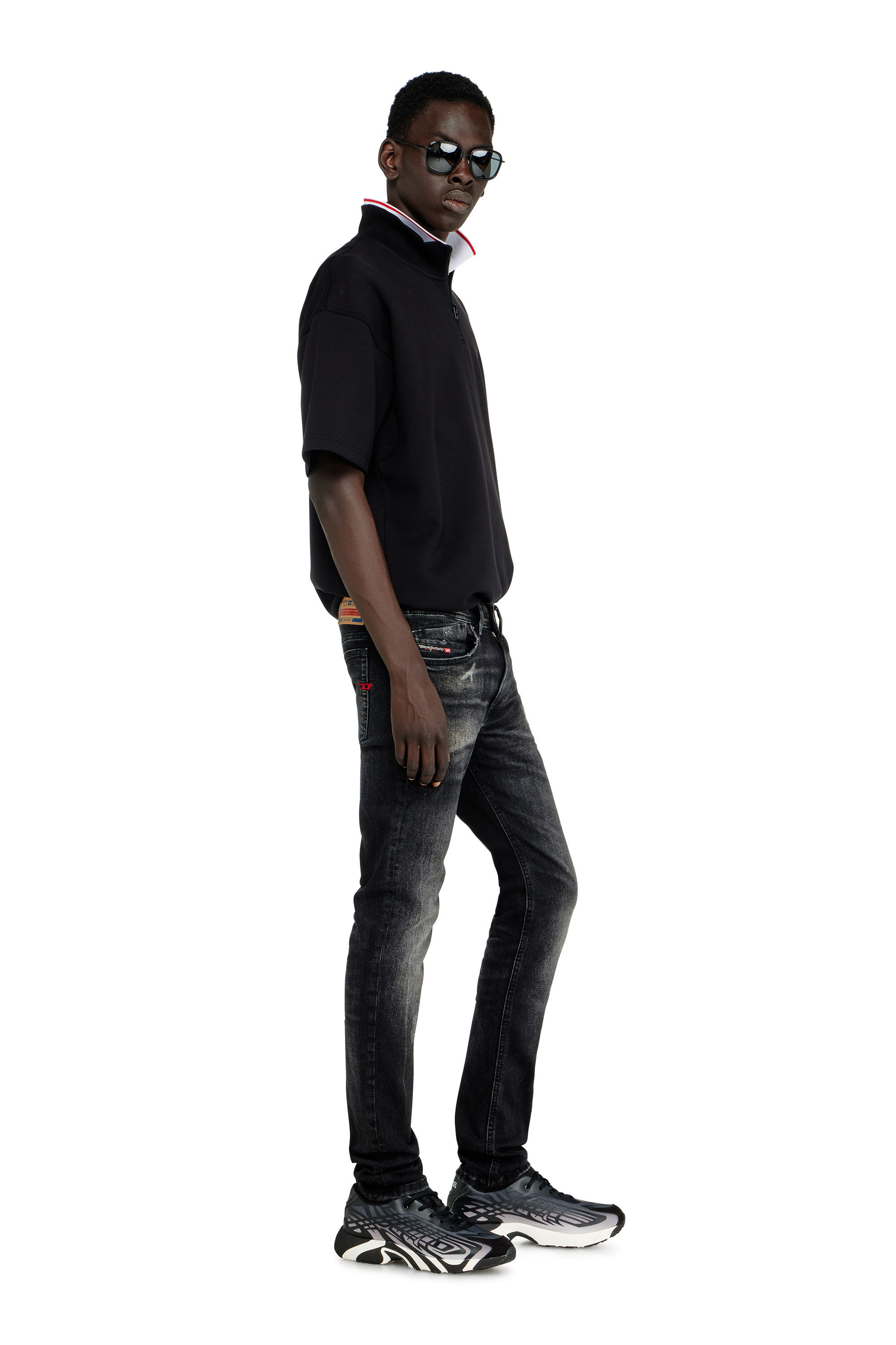 Men's Skinny Jeans | Black/Dark grey | Diesel 1979 Sleenker