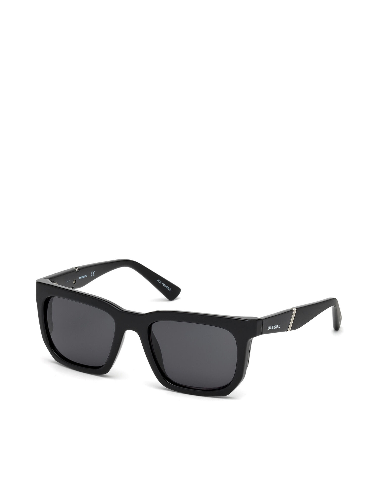 Diesel - DL0254, Man's Square eyewear with slim blinders in Black - 5