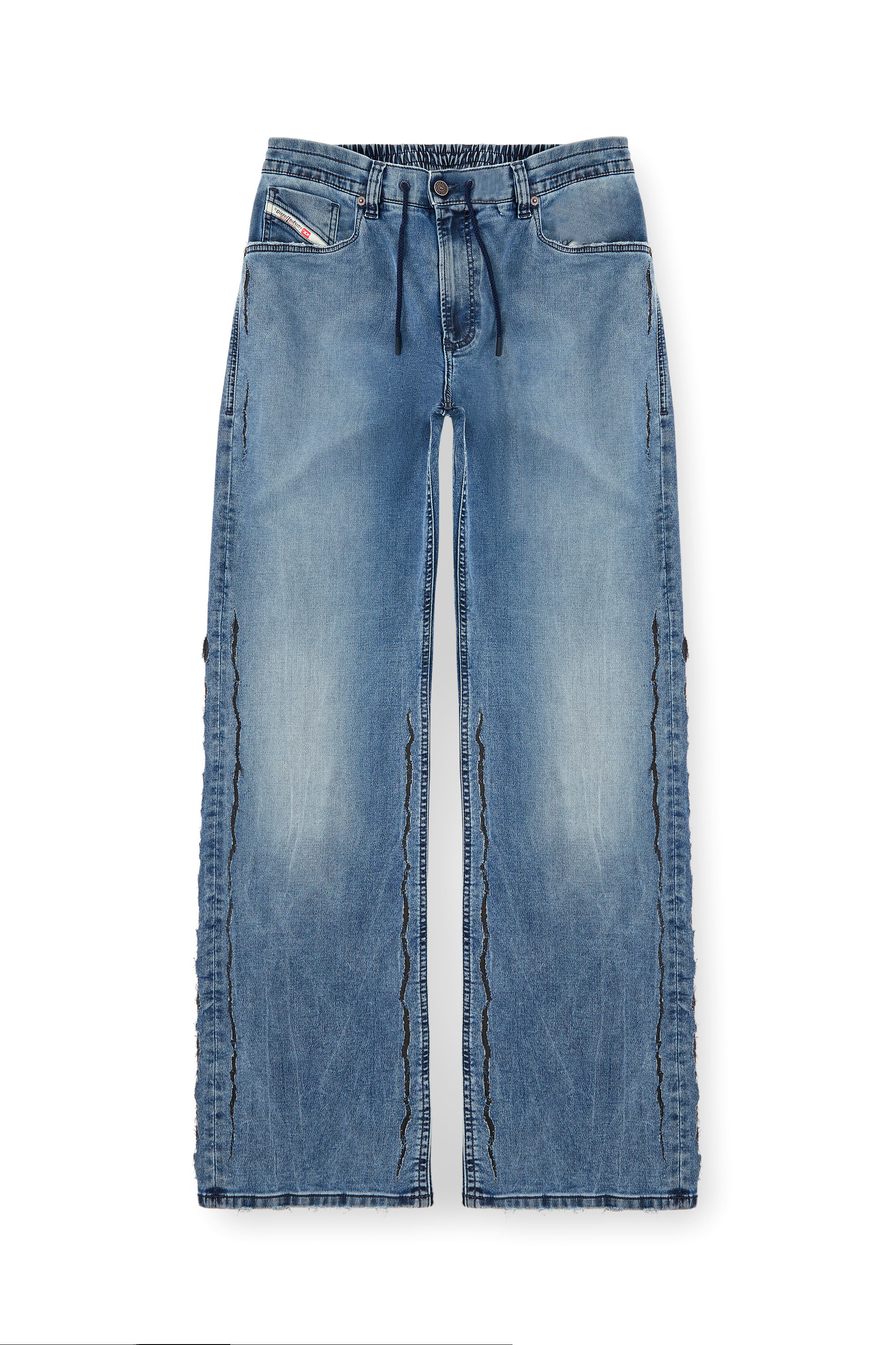 Diesel - Man's Relaxed 2080 D-Reel Joggjeans® 09K64, Medium blue - 2
