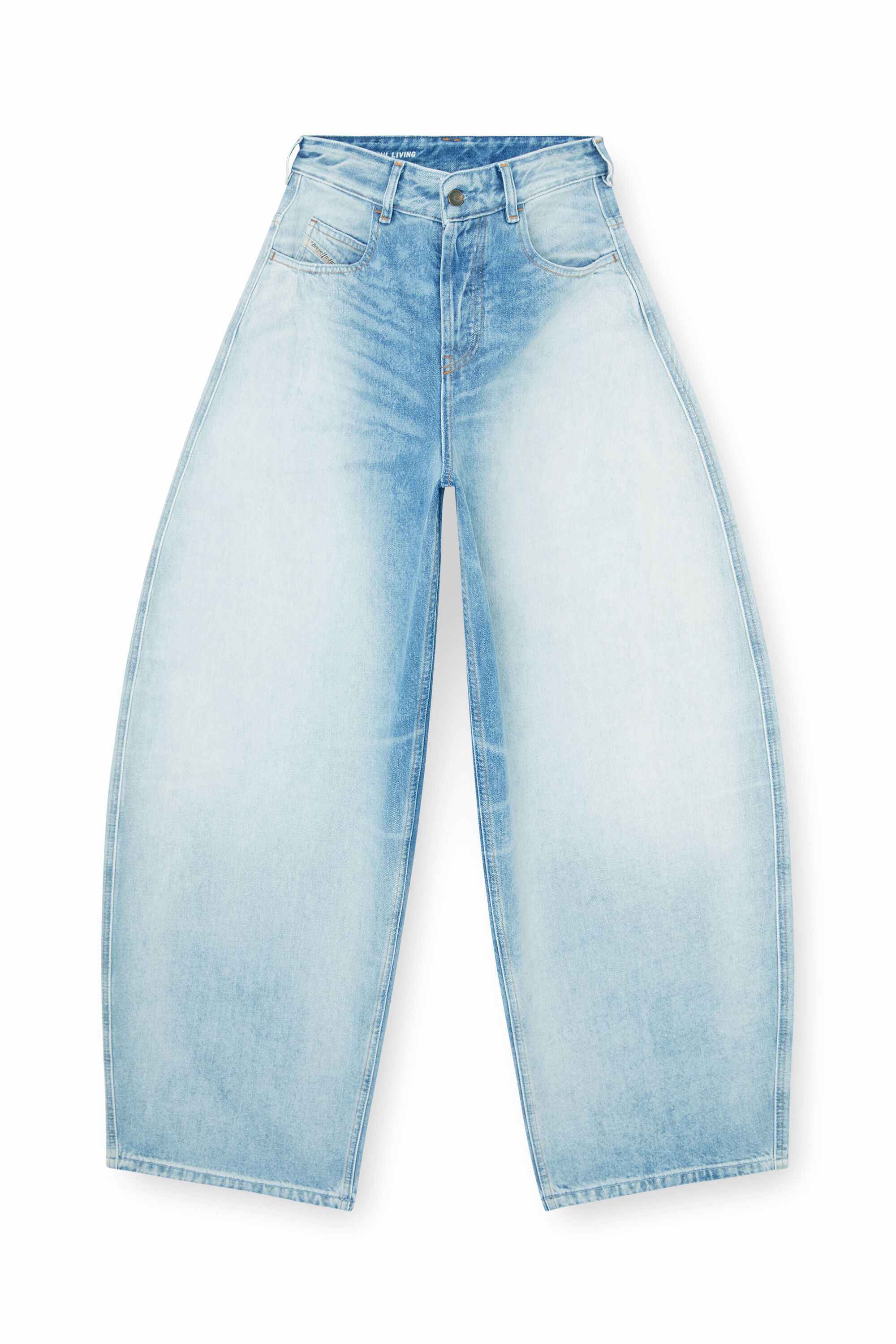 Diesel - Woman's Relaxed Jeans 1987 D-Khelz 007EE, Light Blue - 6