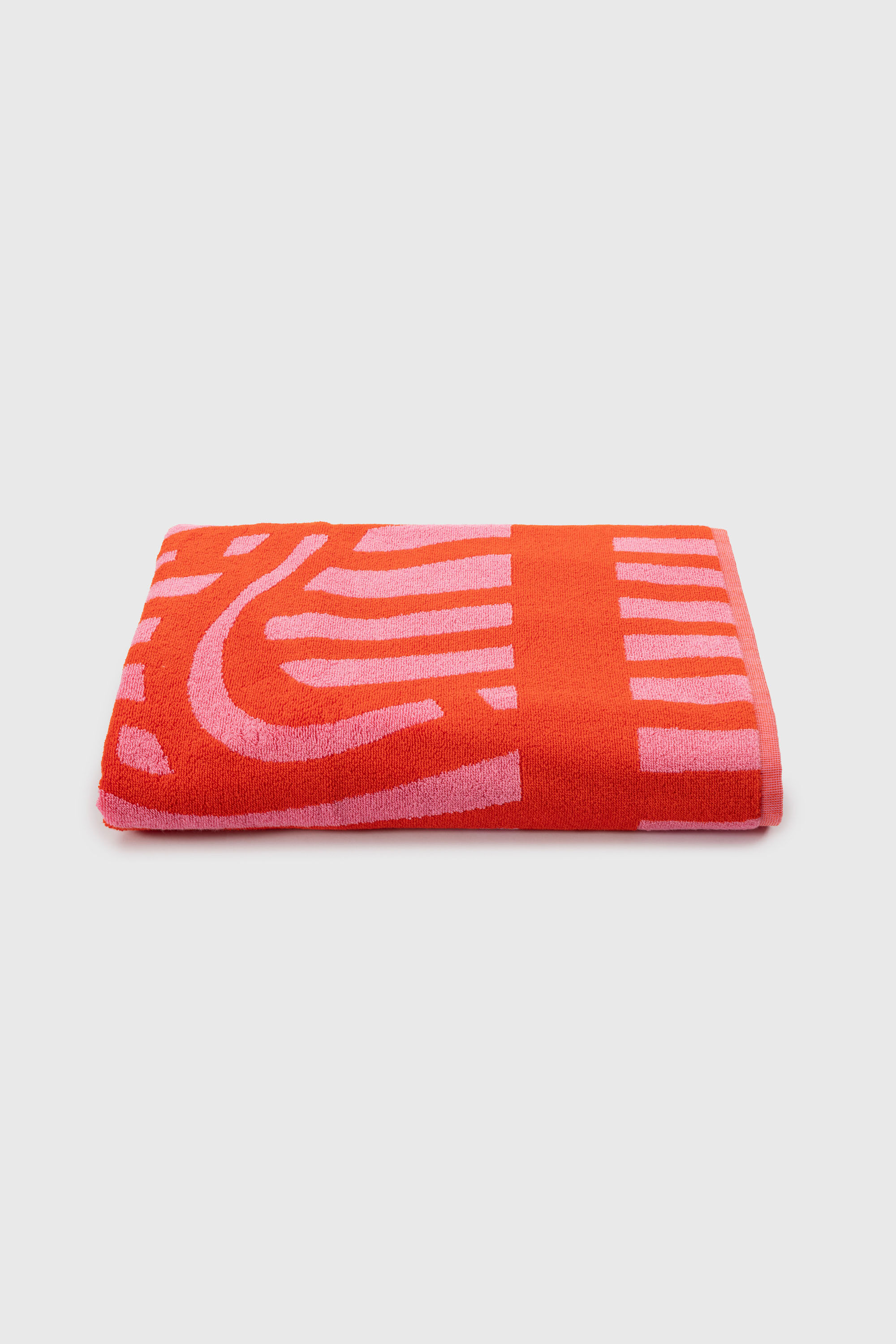 Diesel - 1018163  STRIPES PINK/RED TOWEL, Unisex's Terry towel 100x180 cm in Red - 5
