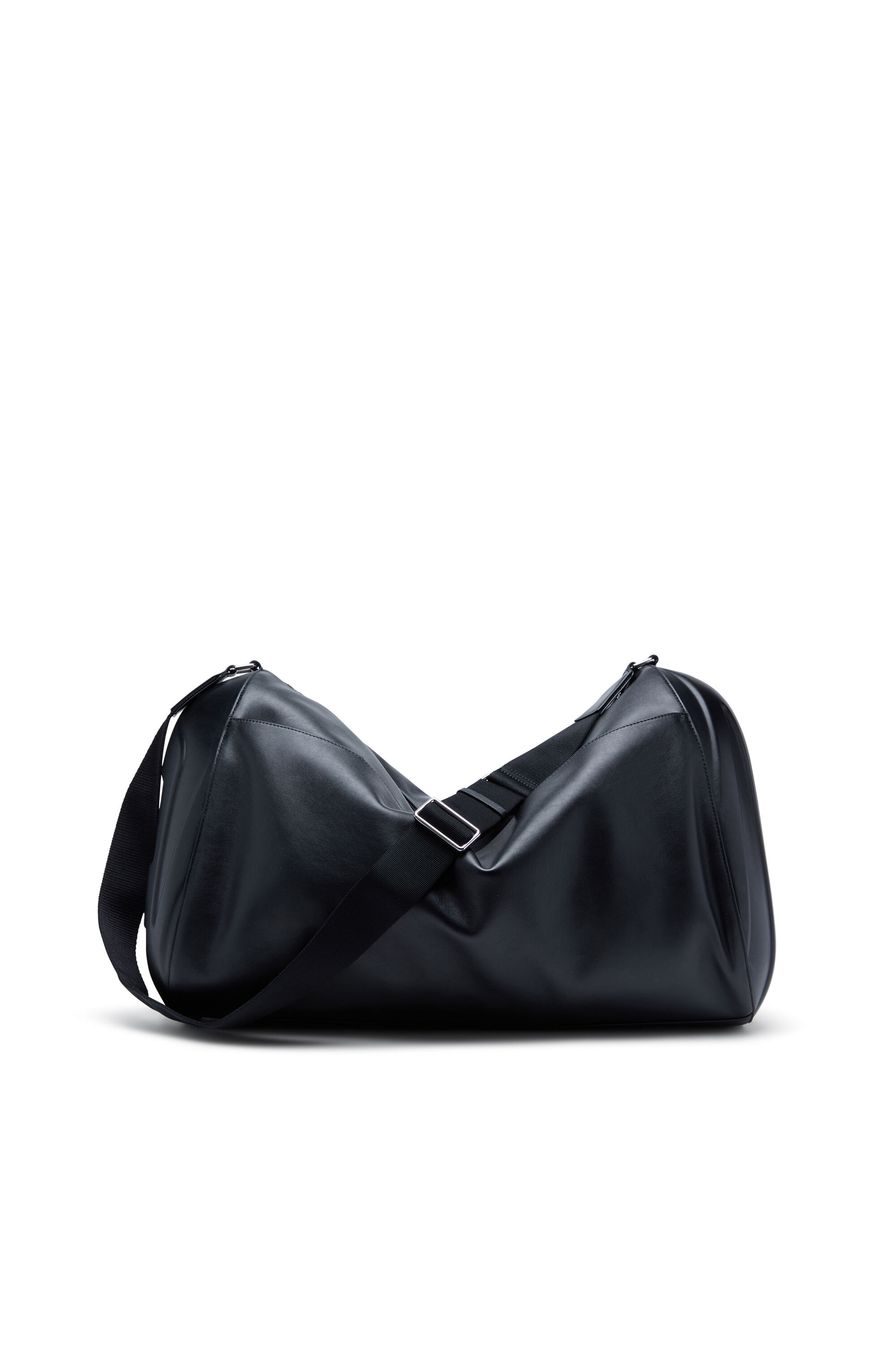 Diesel - LOAD-D DUFFLE X, Unisex's Load-D-Duffle bag with hard-shell logo sides in Black - 1