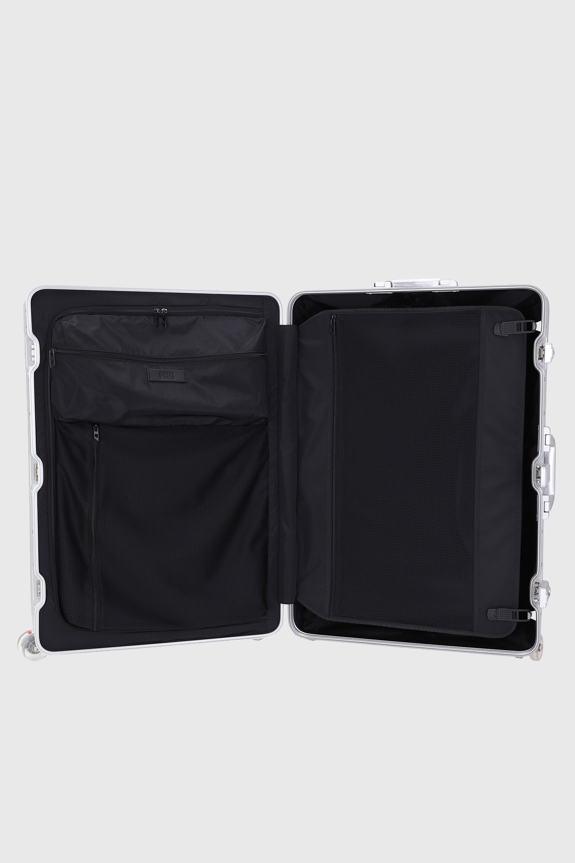 Diesel - DIESEL ALUMINUM TROLLEY- DSL002, Unisex's Aluminum suitcase size L in Silver - 3