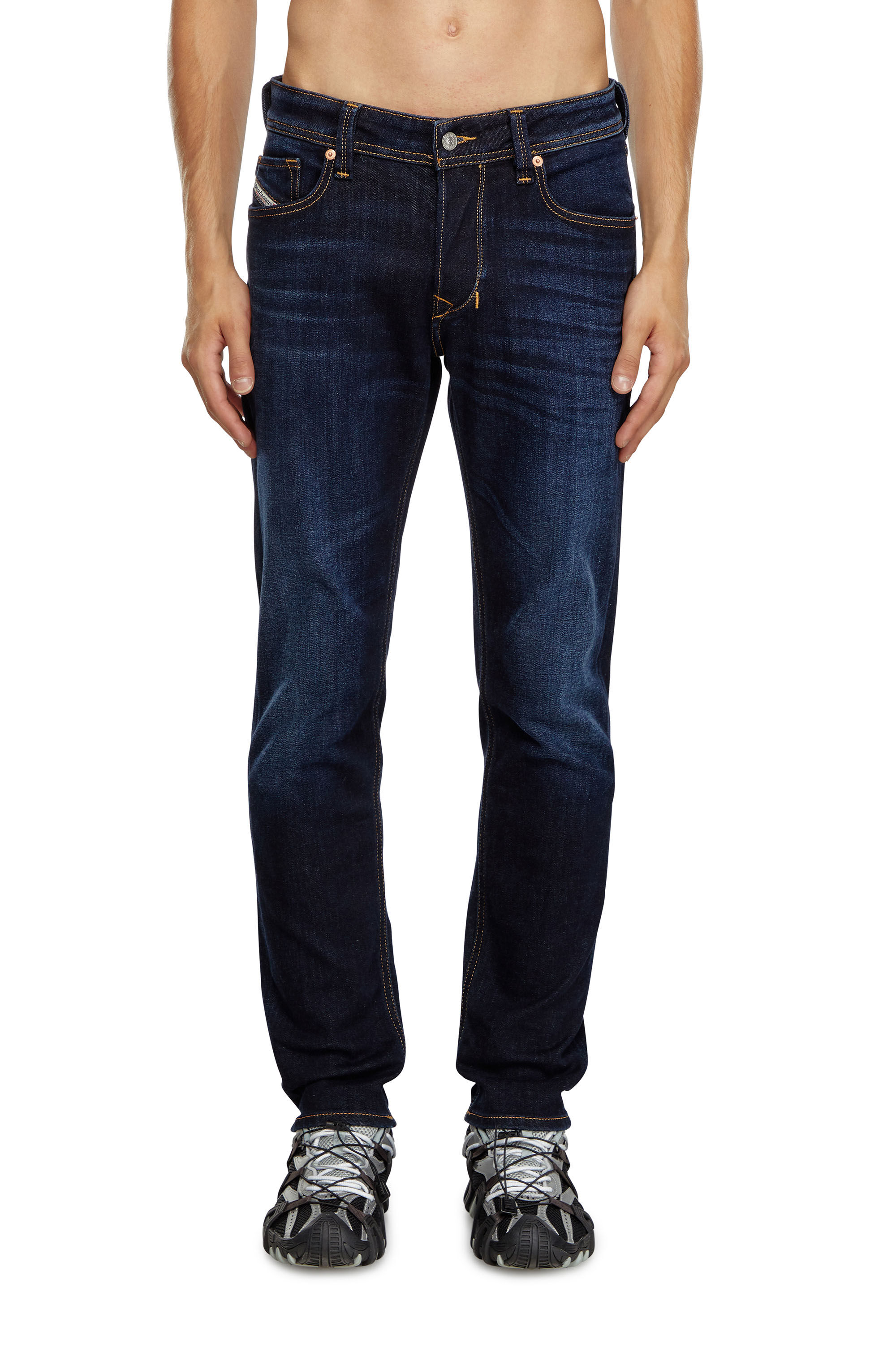 Diesel - Tapered Jeans 1986 Larkee-Beex 009ZS, Dark Blue - Image 3