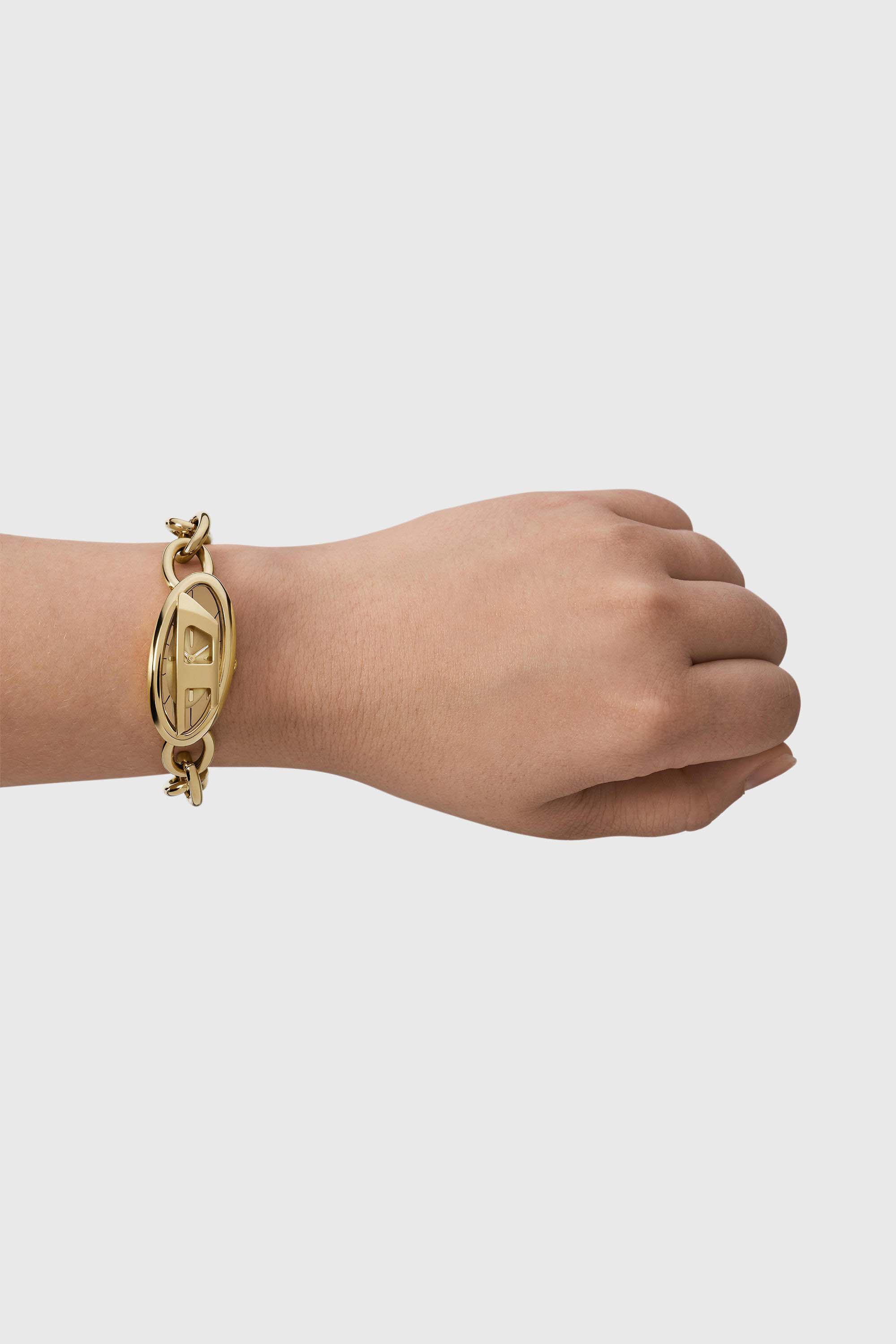 Diesel - DZ5611 WATCH, Woman's D-Era Two -Hand Gold-Tone Stainless Steel Watch in Gold - 4