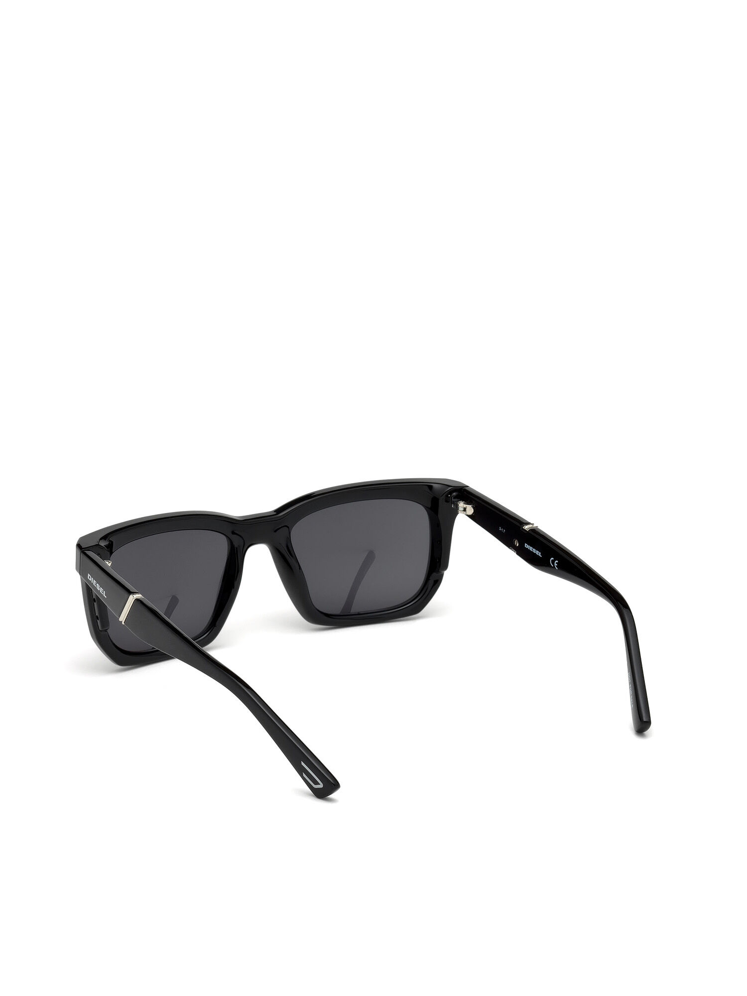 Diesel - DL0254, Man's Square eyewear with slim blinders in Black - 2