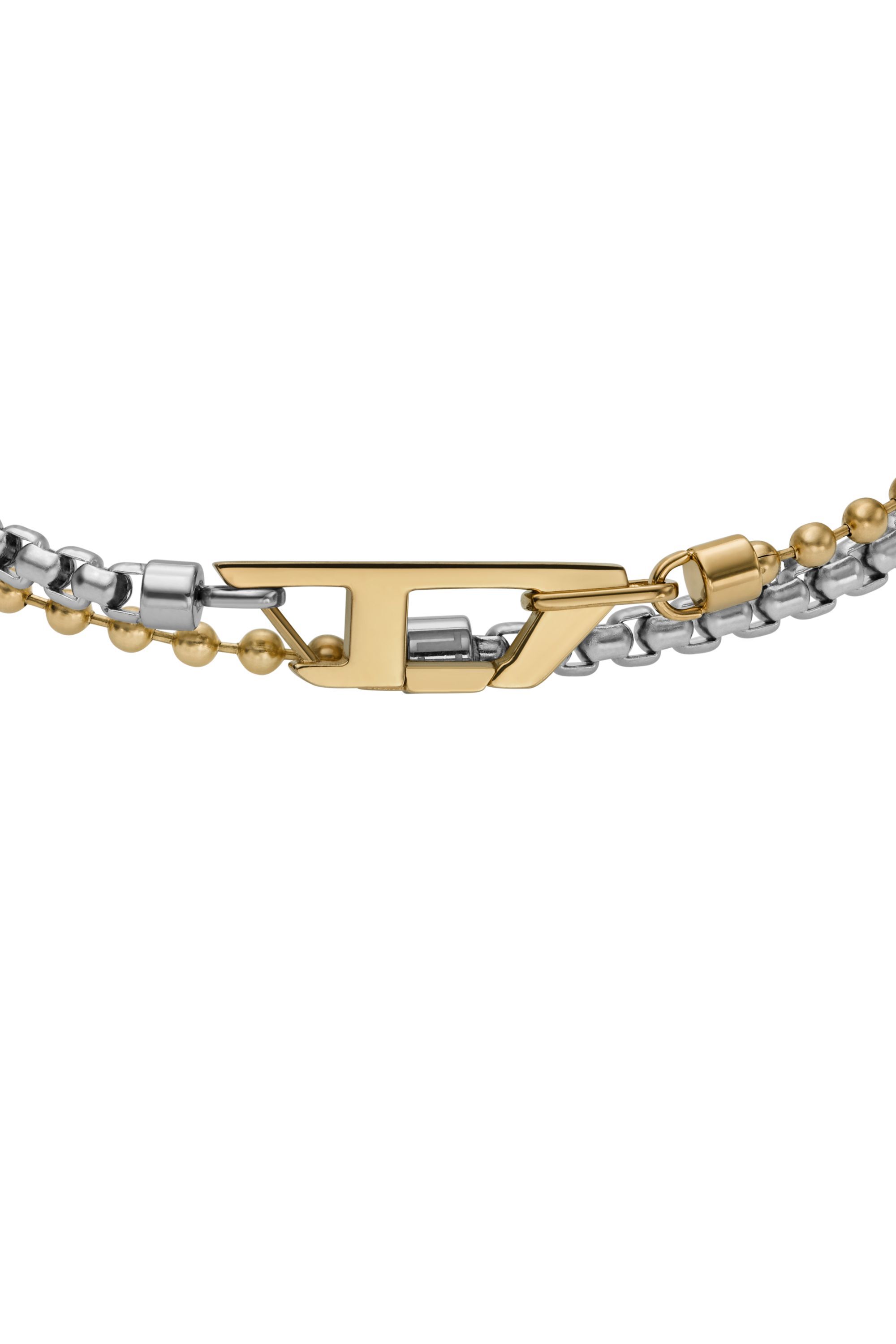 ★DIESEL★ chain bracelet DX1354931 Women's Two-Tone Stainless Steel Chain Bracelet | Silver