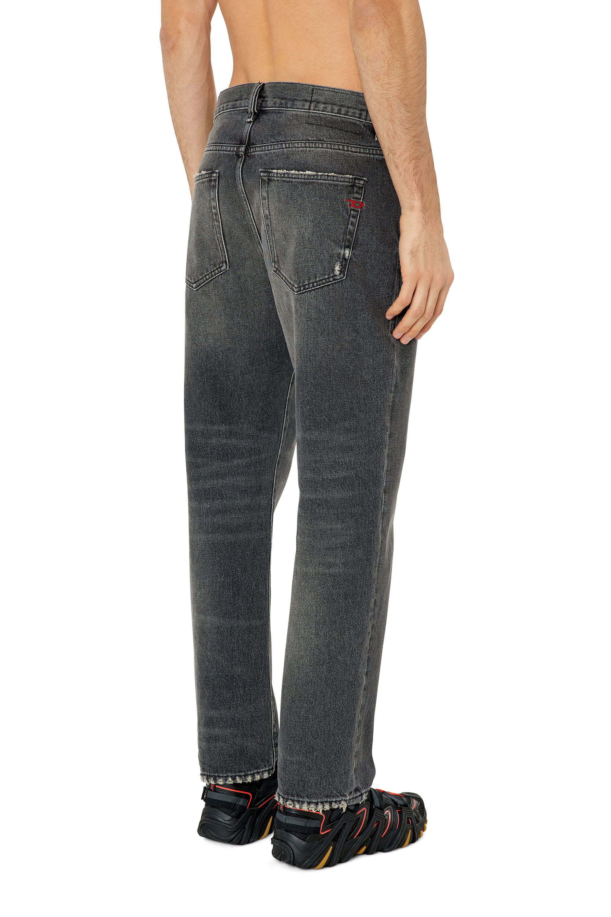 Diesel - 2020 D-Viker 007K8 Straight Jeans, Black/Dark grey - Image 4