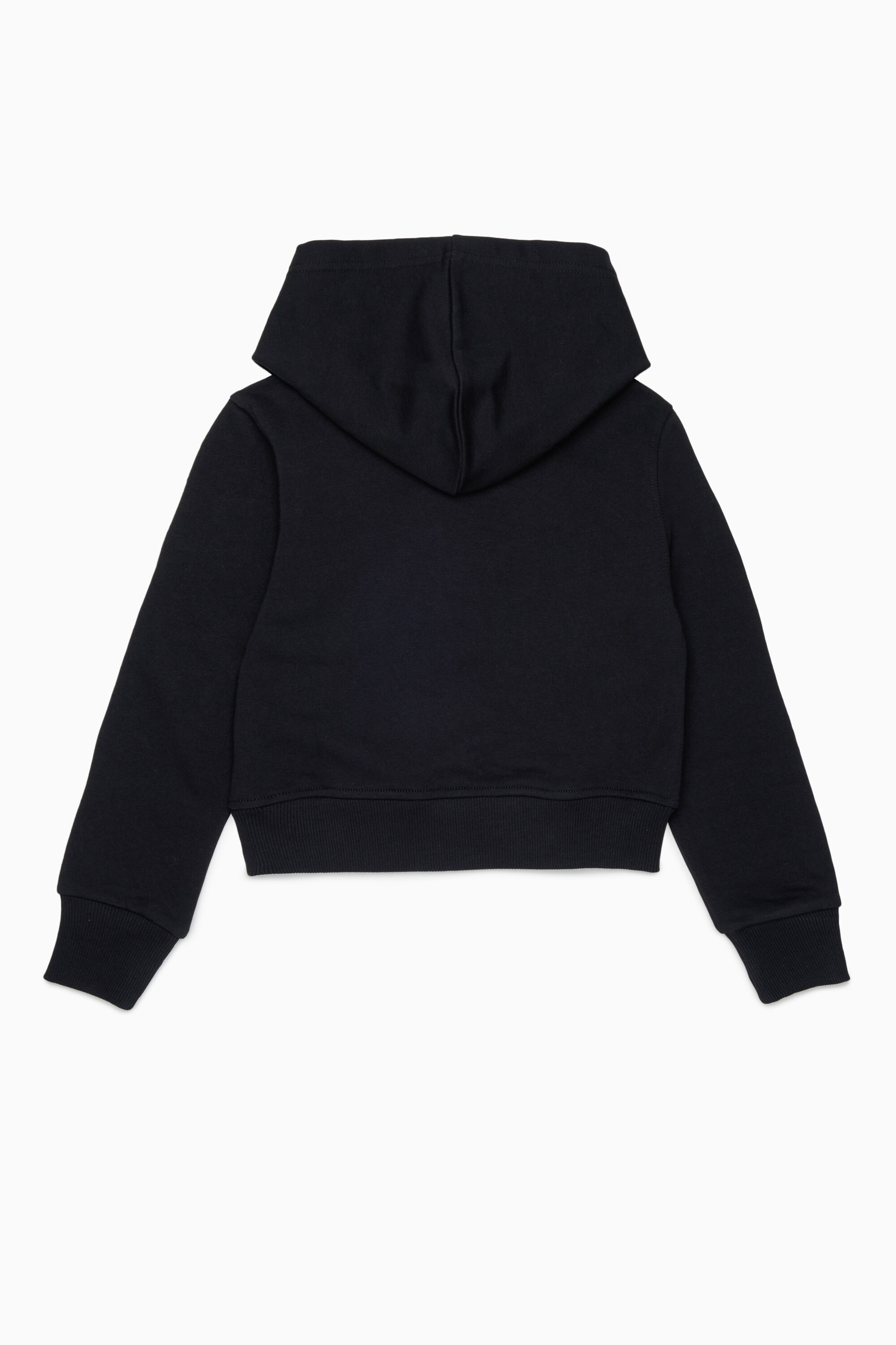 Diesel - SPALLYHOOD, Woman's Hoodie with sequin logo in Black - 2