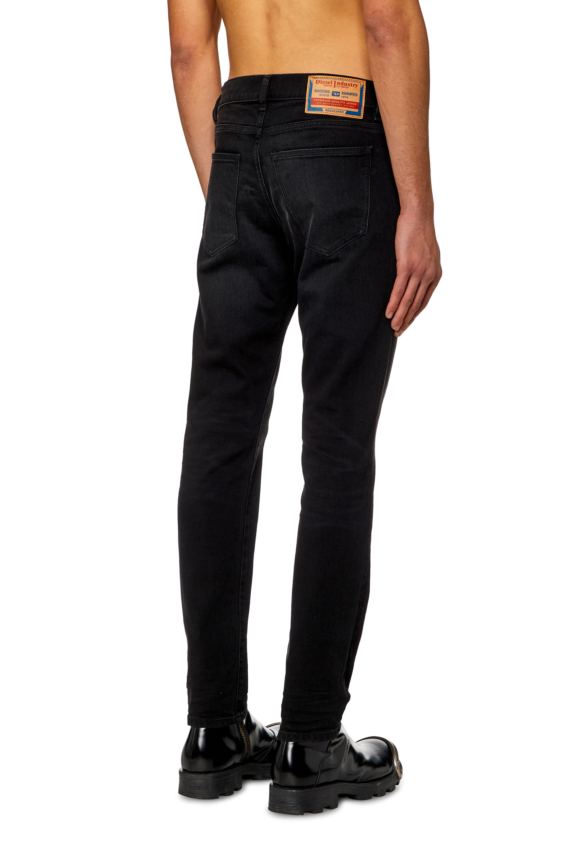 Diesel - Slim Jeans 2019 D-Strukt 09H32, Black/Dark grey - Image 4