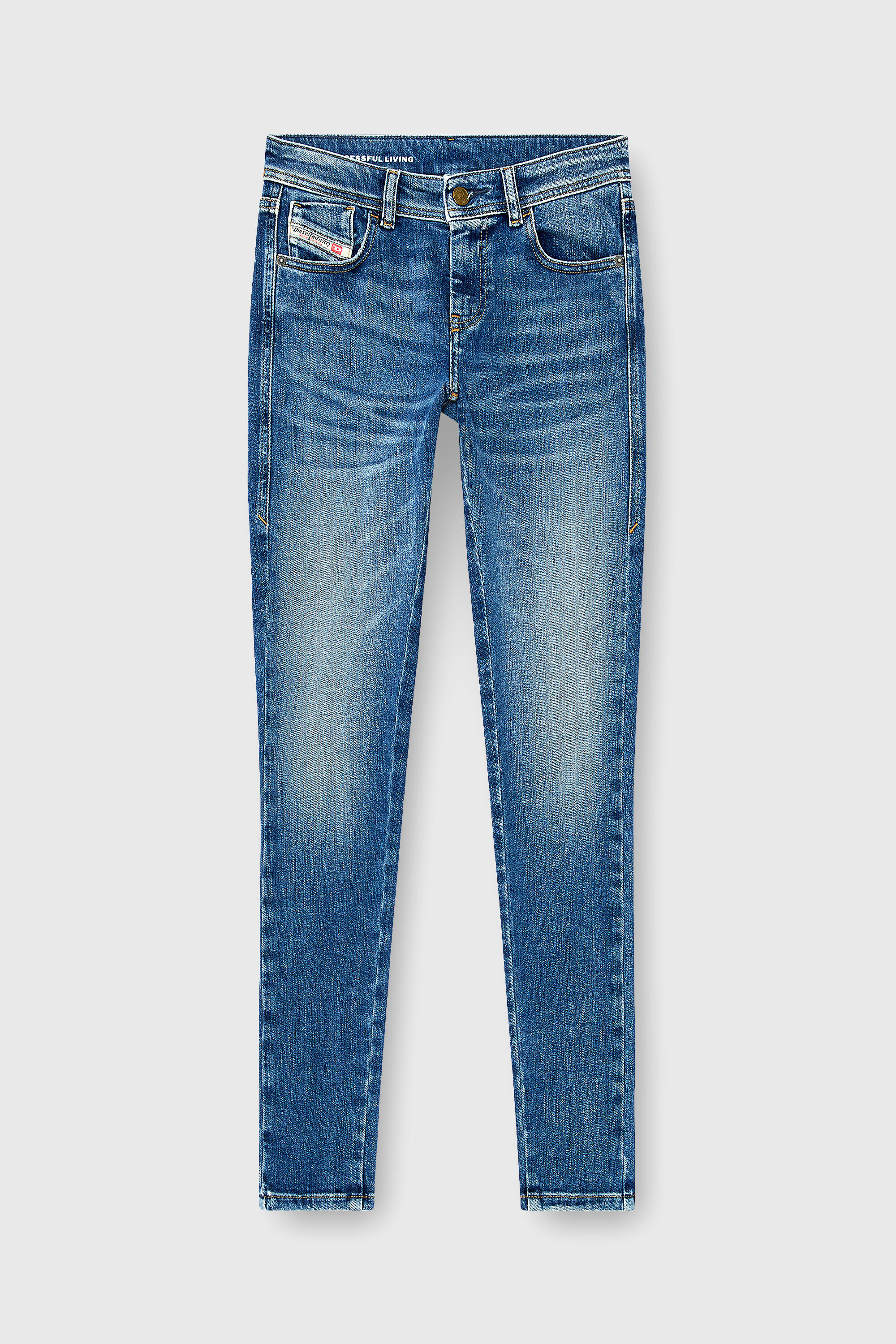 Diesel - Woman's Skinny Jeans 2017 Slandy 09P71, Medium blue - 6