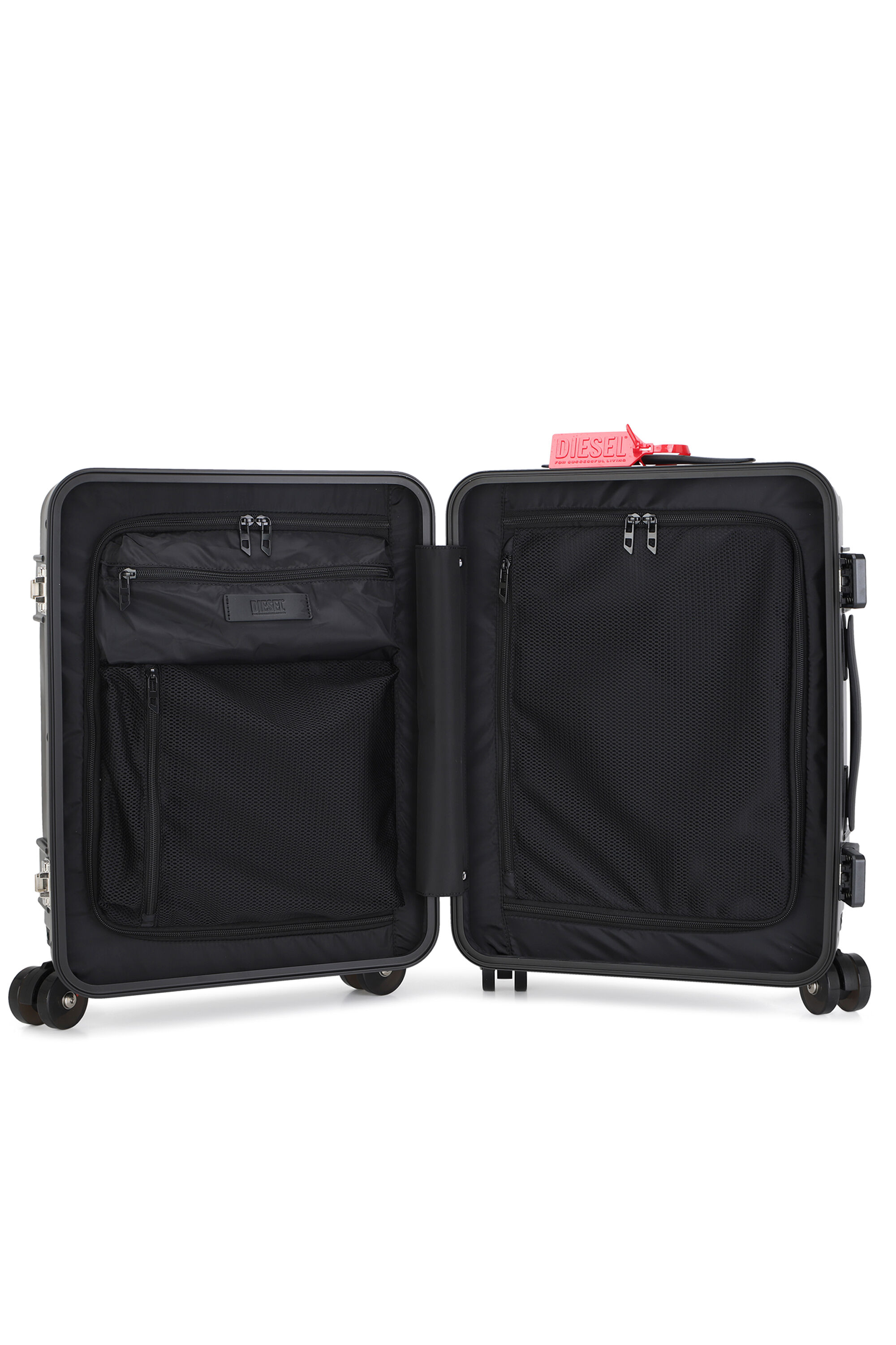 Diesel - DIESEL PC STRONG IMAGE TROLLEY- DSL003, Unisex's Rugged suitcase size S in Black - 4