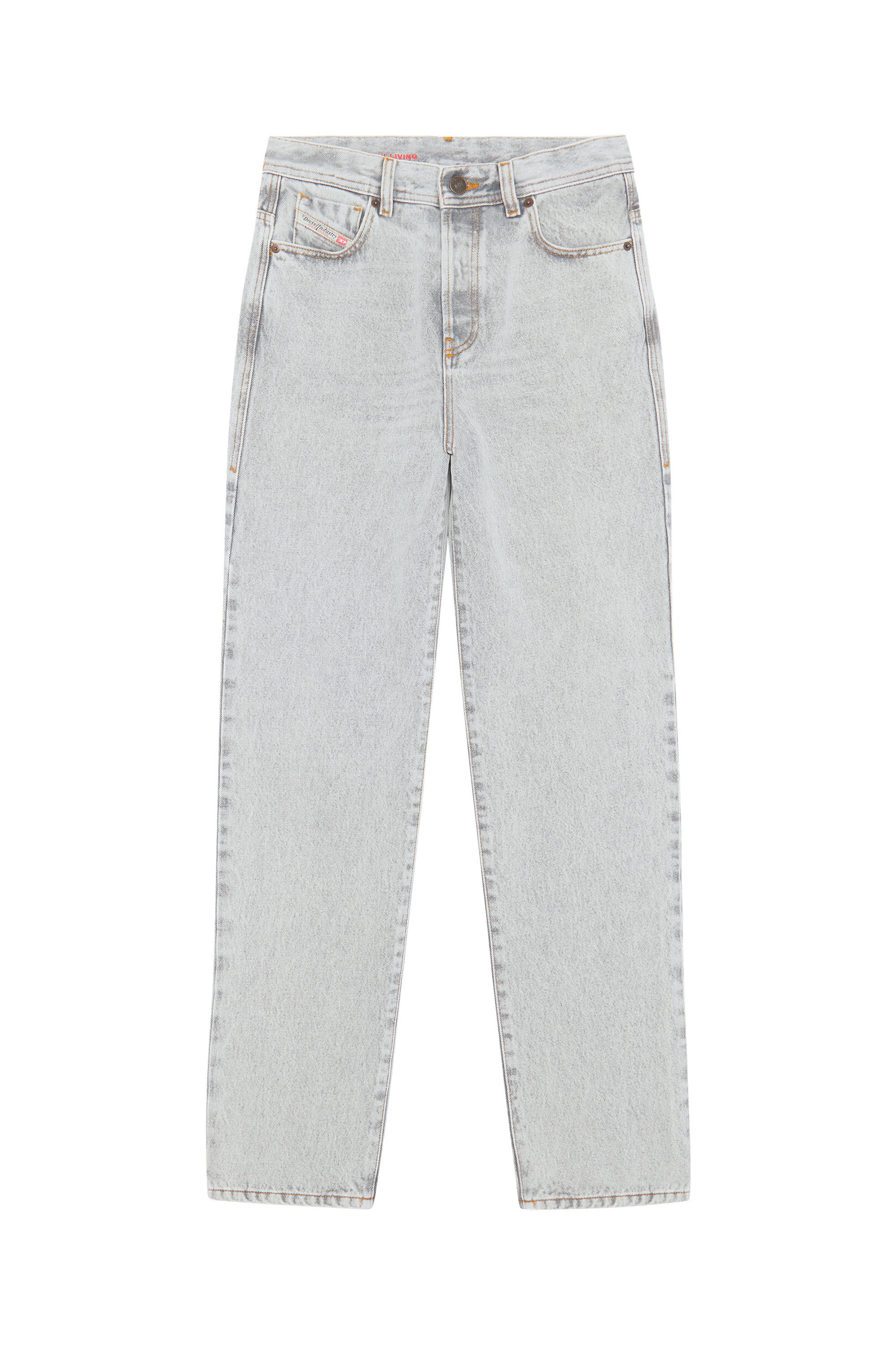 Diesel - 1956 D-Tulip 007F1 Straight Jeans, Light Grey - Image 2