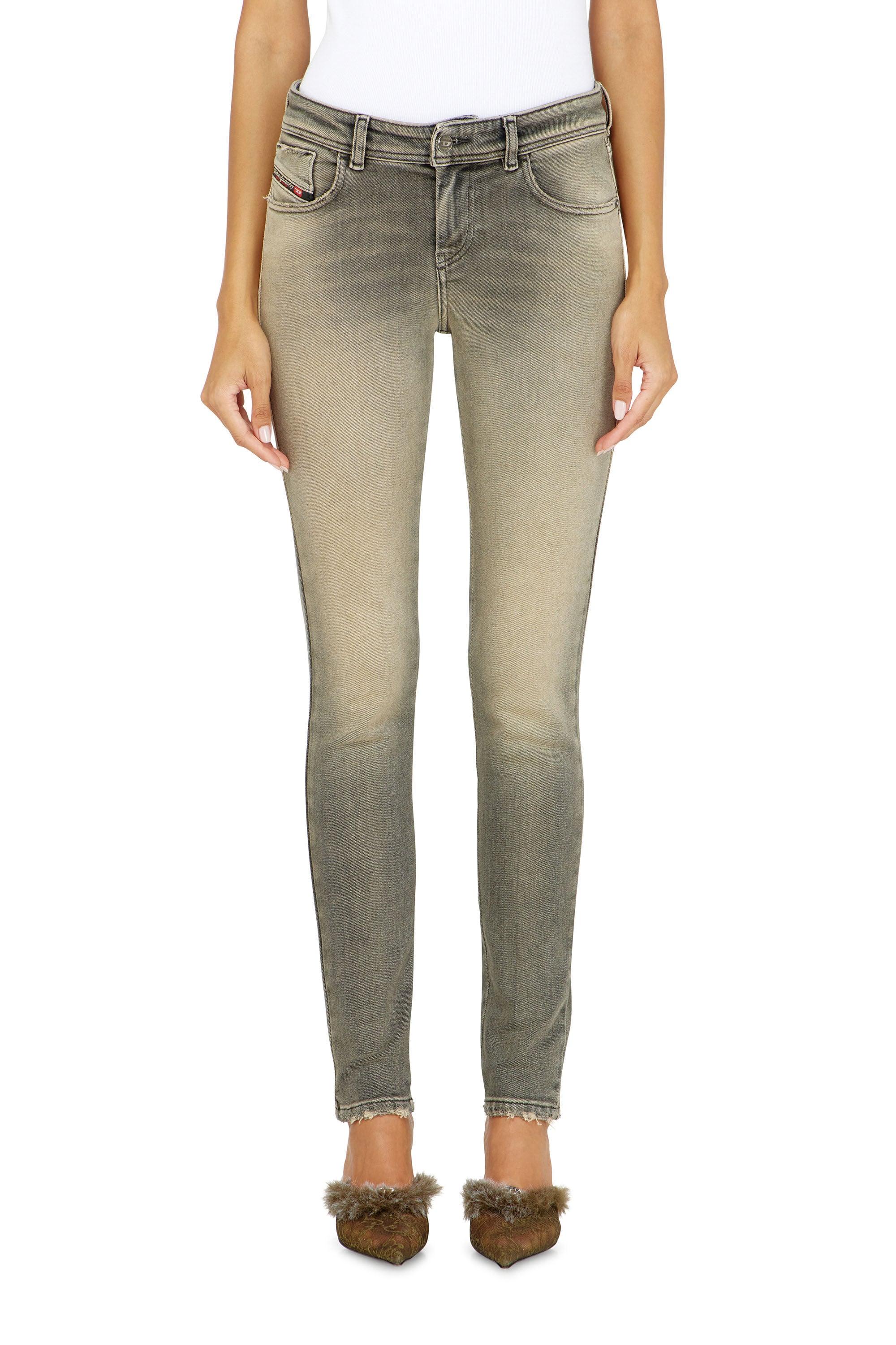 Diesel - Woman's Skinny Jeans 2017 Slandy 09P32, Grey - 4