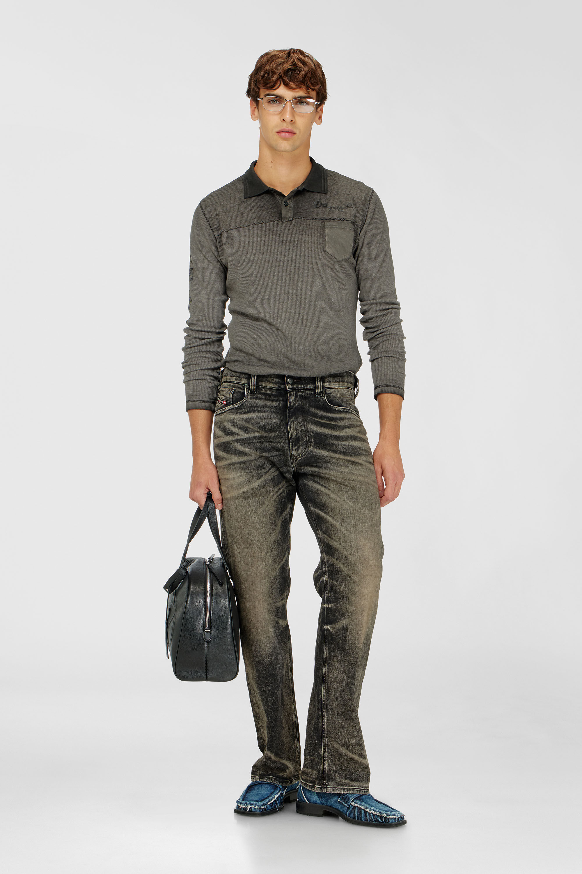 Diesel - Man's Relaxed 2080 D-Reel Joggjeans&reg; 09R21, Black/Dark grey - 1