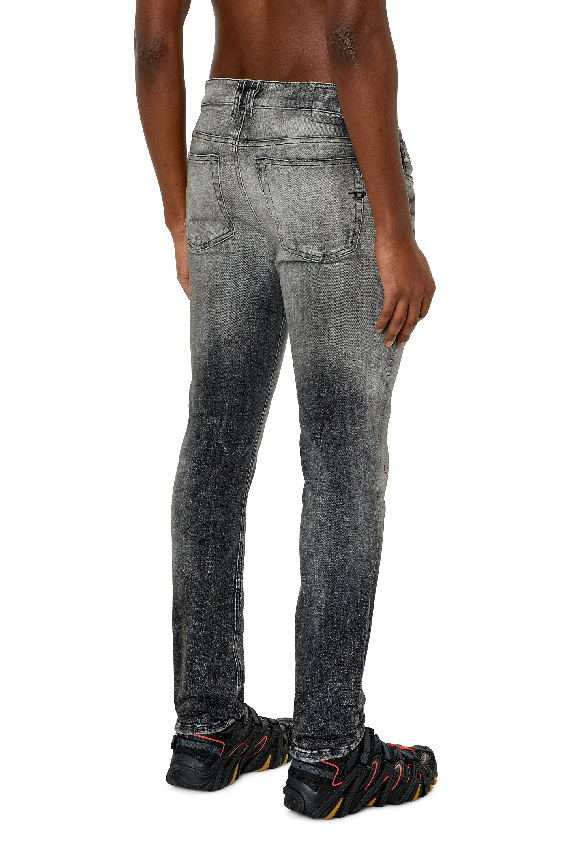 Diesel - Man's Skinny Jeans 1979 Sleenker 09E70, Black/Dark grey - 4