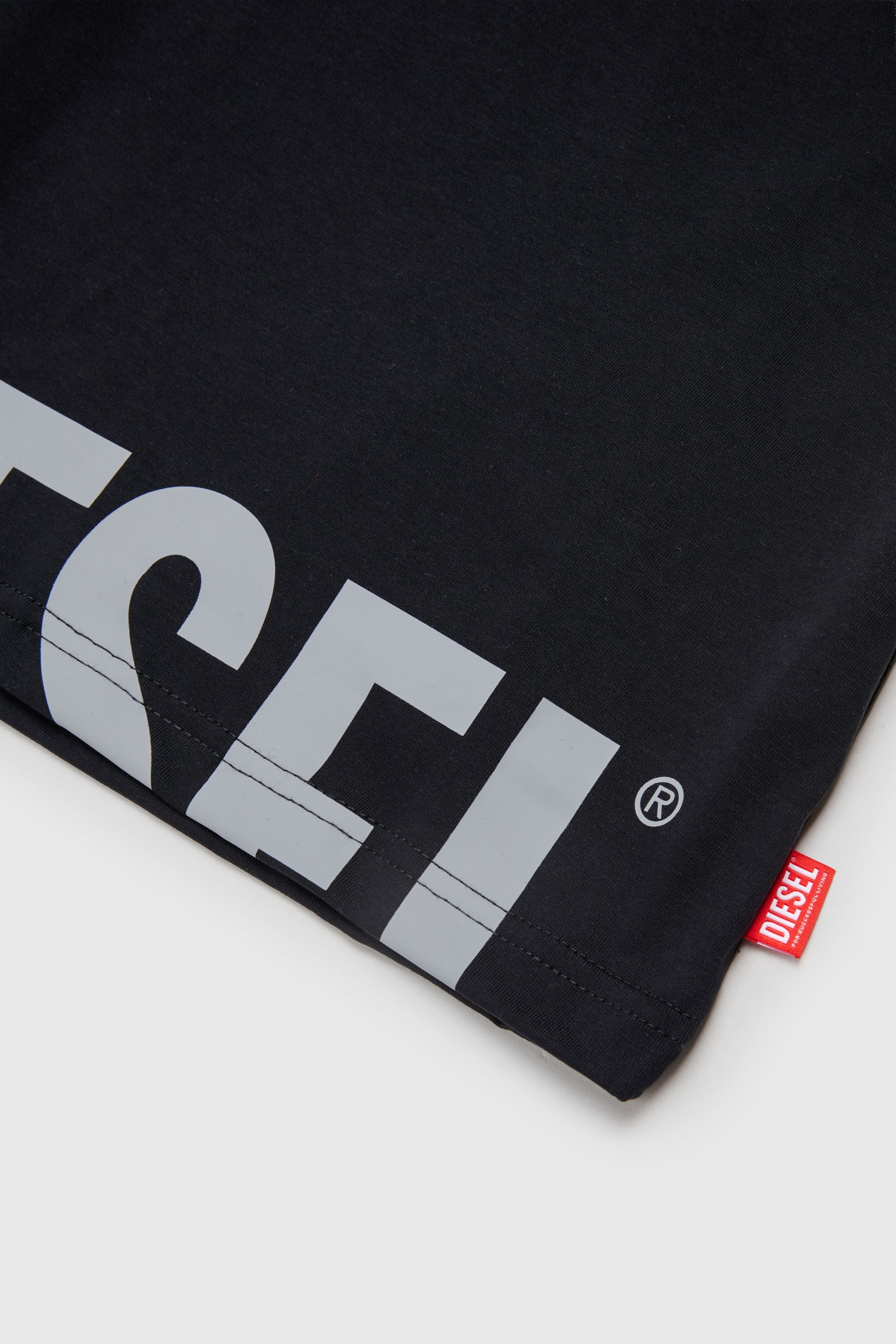 Diesel - TPRES, Man's T-shirt with cut-off logo in null - 4