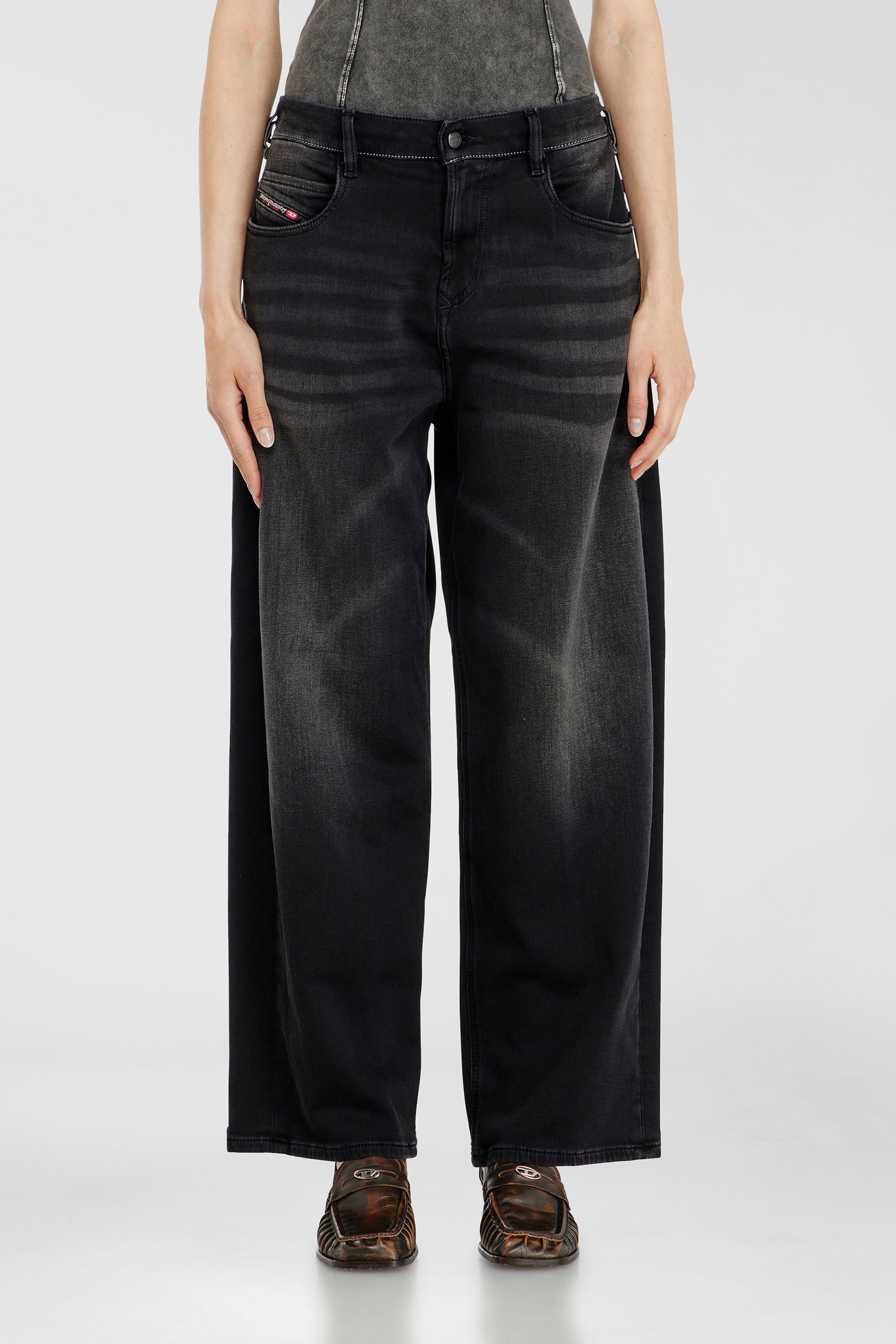 Diesel - Unisex's Relaxed 2097 D-Enim-M Joggjeans&reg; 09P90, Black/Dark grey - 4