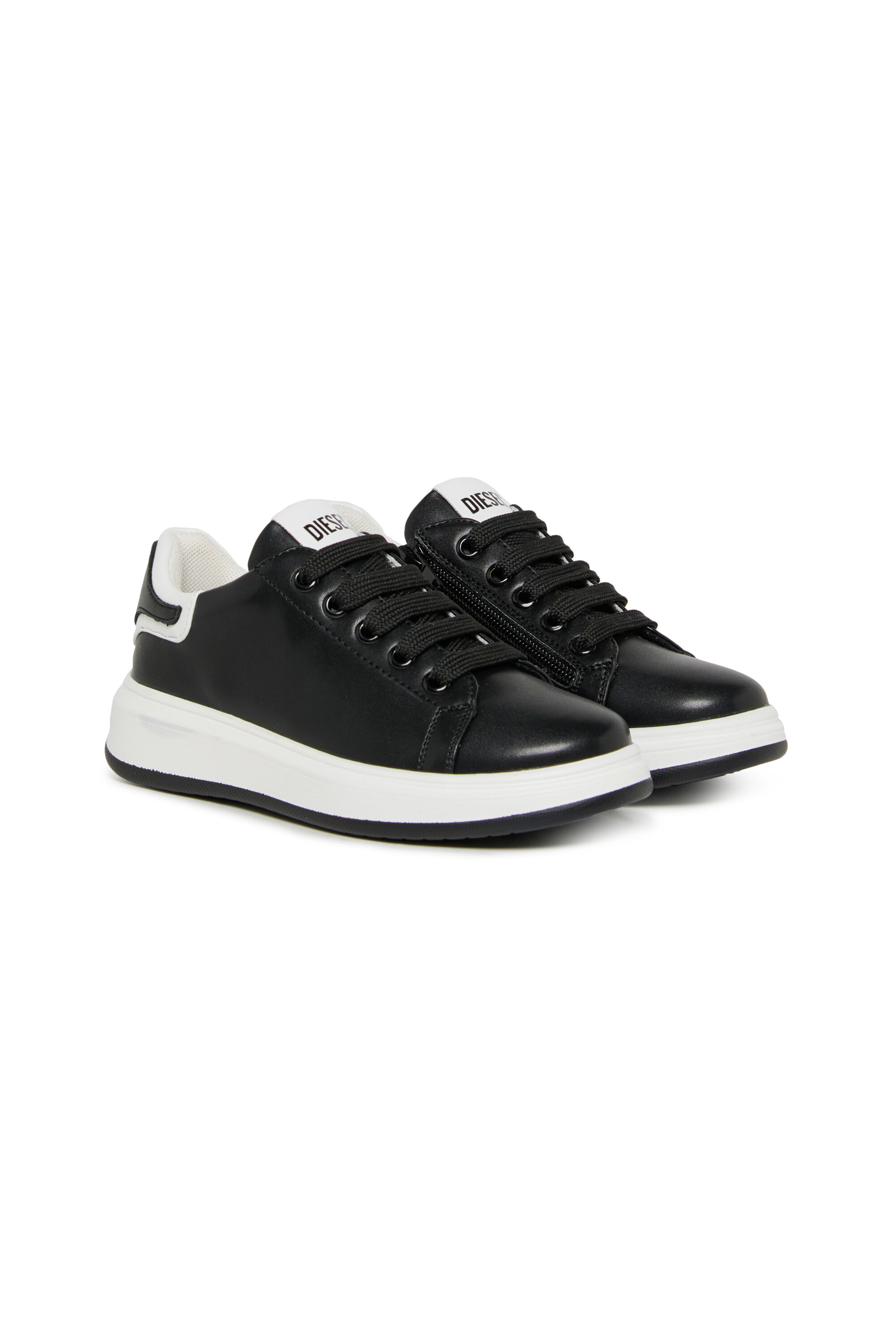 Diesel - S-MEQUIPLA, Unisex's S-MEQUIPLA-Sneakers with contrast trims in Black - 2