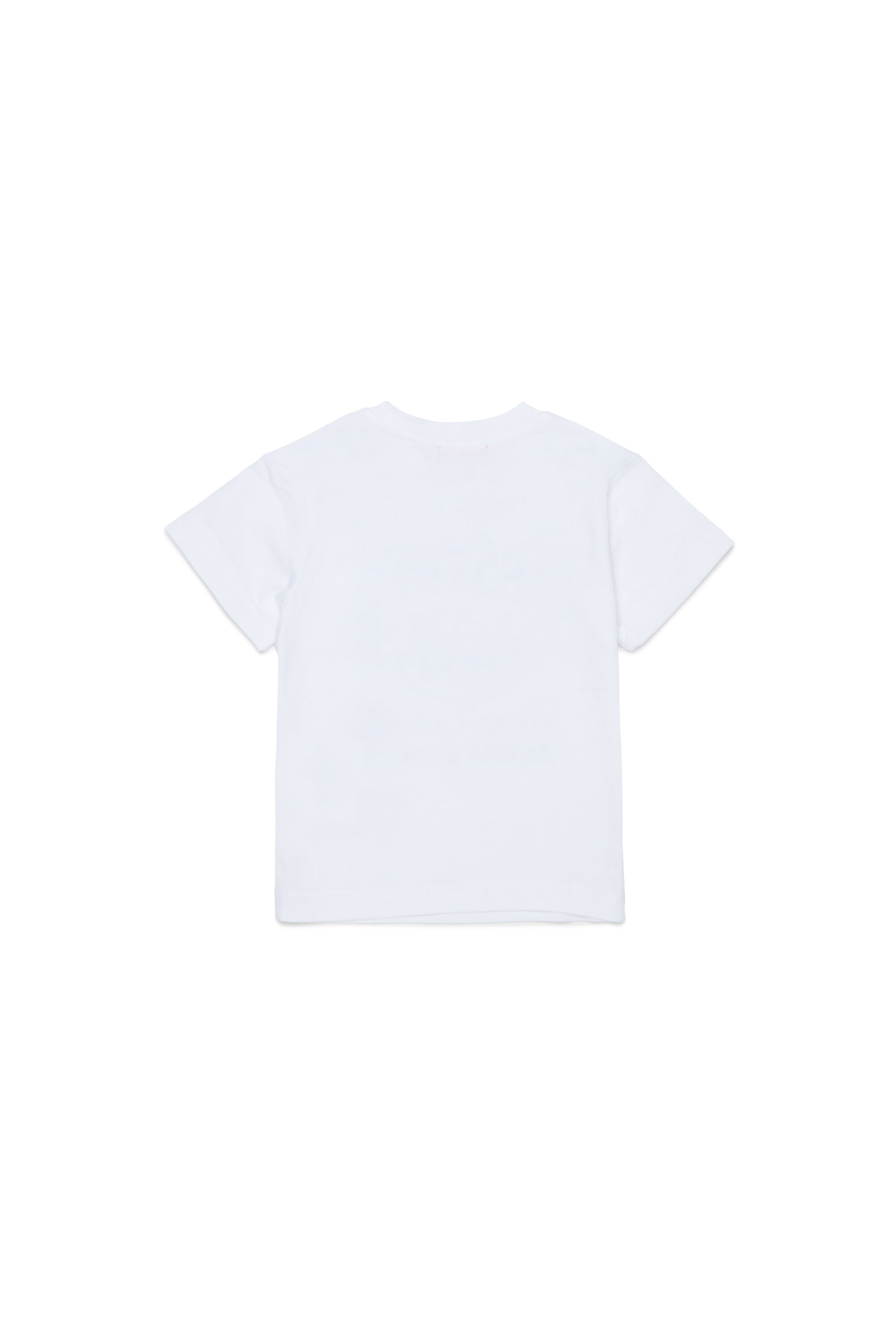 Diesel - TSINB, Man's Cotton T-shirt with slogan print in White - 2