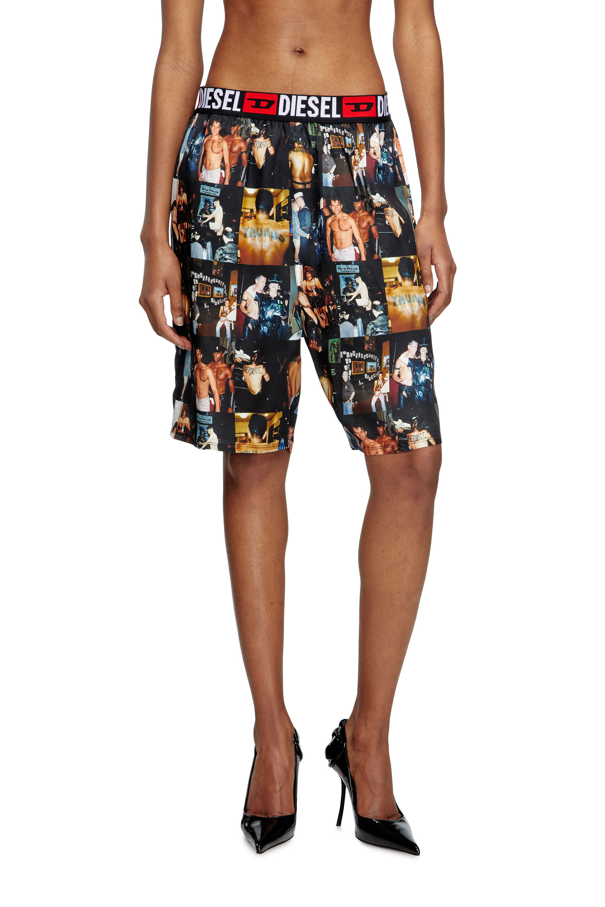 Diesel - PR-P-TOLL-SHOR-TOM25, Unisex's Bowling shirt with graphic prints in Black - 5
