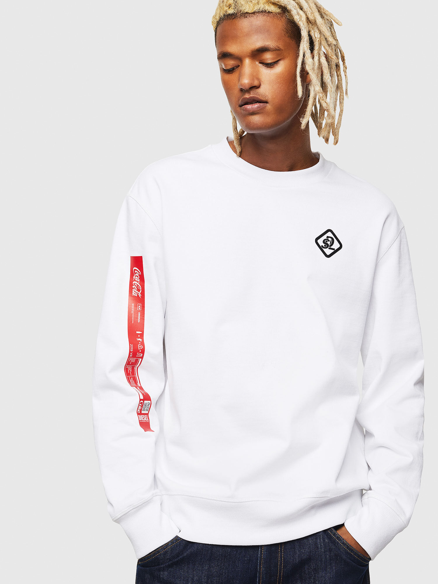 white coca cola hoodie