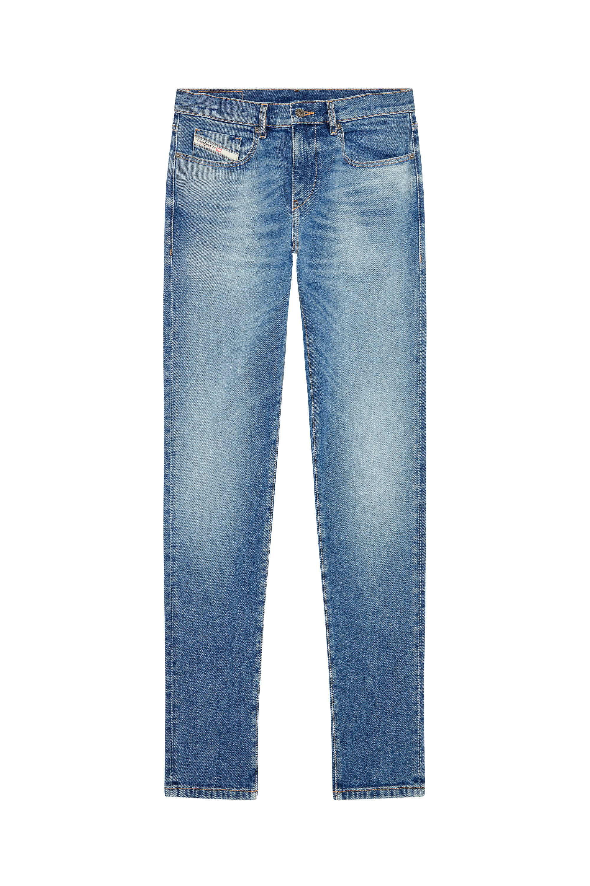 Diesel - 2019 D-Strukt 0NFAJ Slim Jeans, Medium blue - Image 6