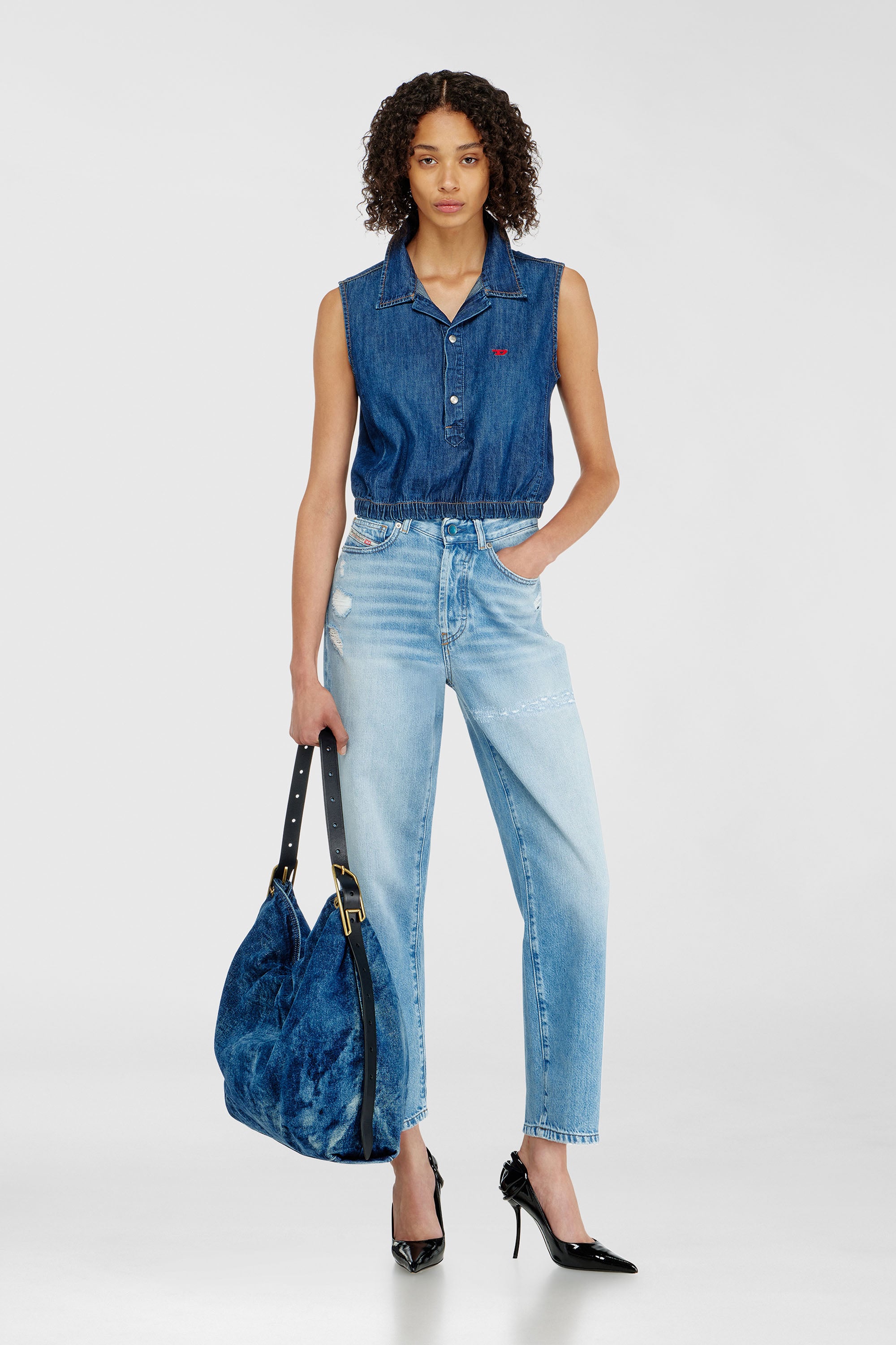 Diesel - Woman's Regular Jeans 1981 D-Went 09P49, Light Blue - 2