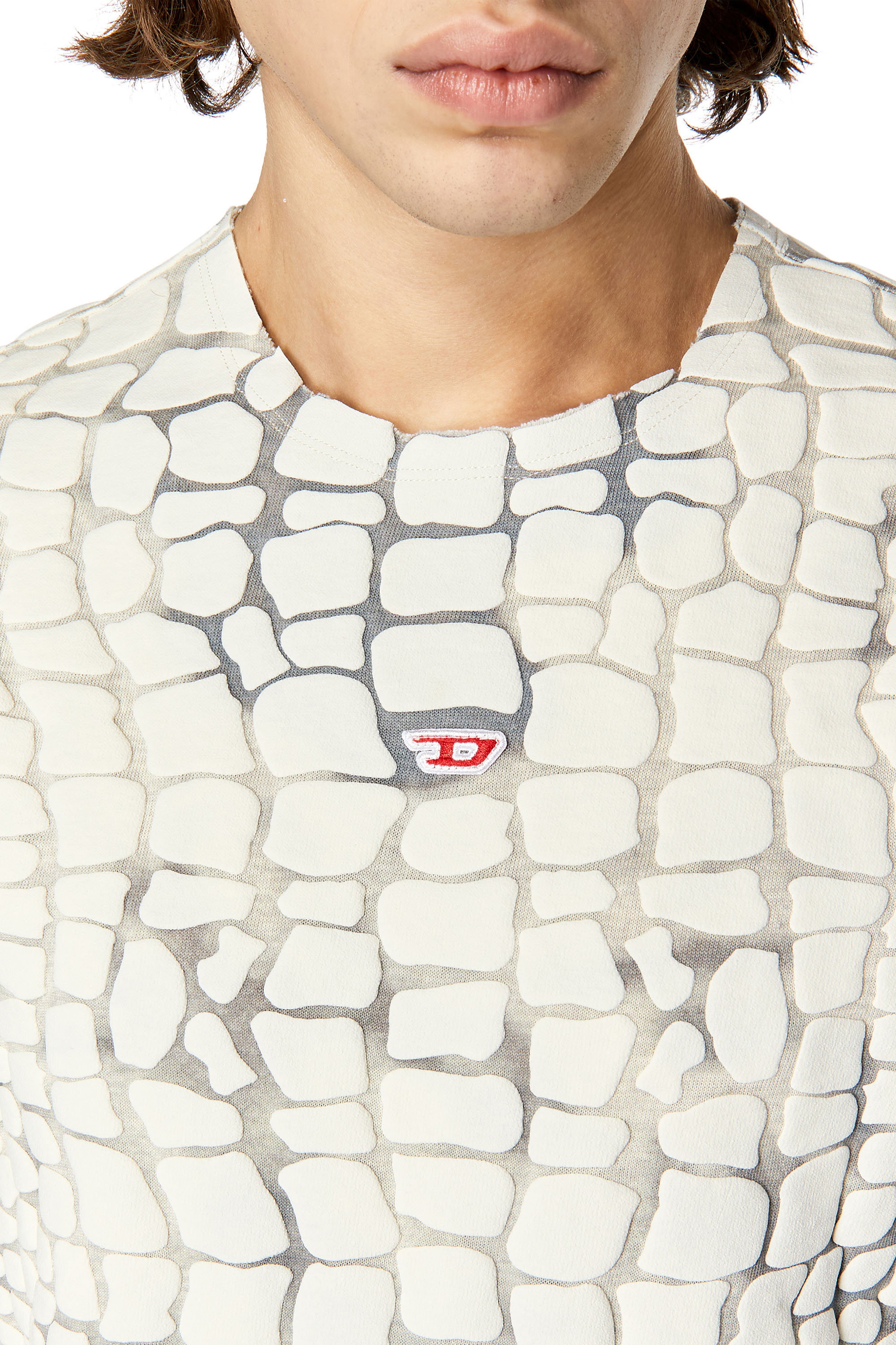 Diesel - T-WALLY, Grey/White - Image 3