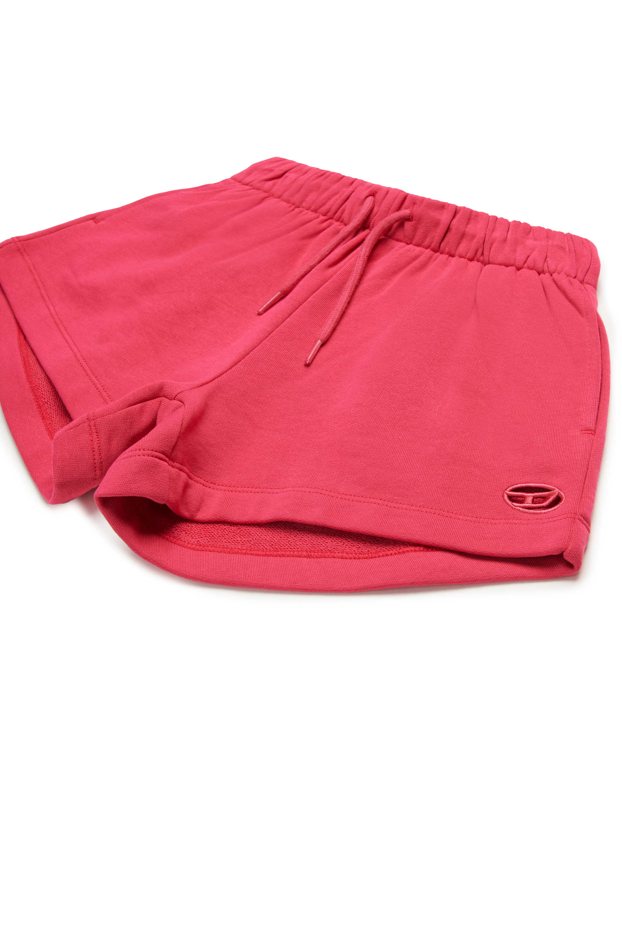 Diesel - PAGL, Woman's Sweat shorts with cut-out Oval D logo in Pink - 3